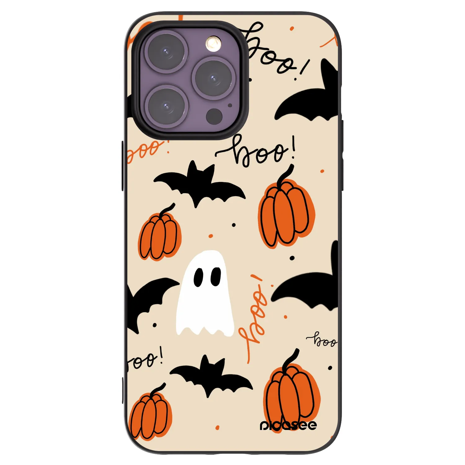 Picasee silikonový černý obal pro Apple iPhone 14 Pro Max - Halloween 26