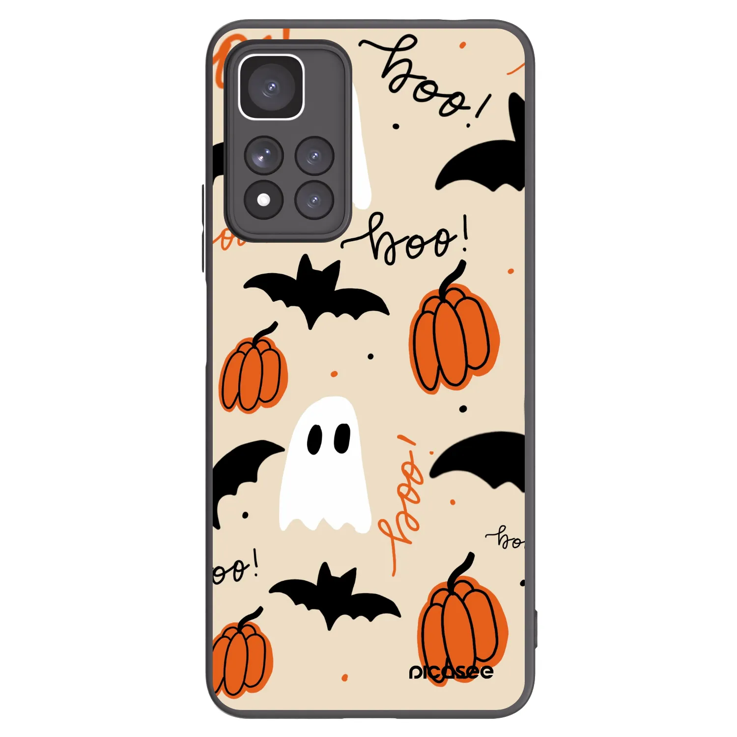 Picasee silikonový černý obal pro Xiaomi Redmi Note 11 Pro+ 5G - Halloween 26