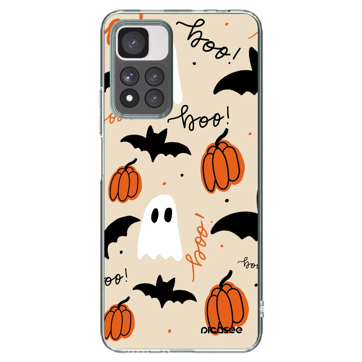 Picasee silikonový průhledný obal pro Xiaomi Redmi Note 11 Pro+ 5G - Halloween 26