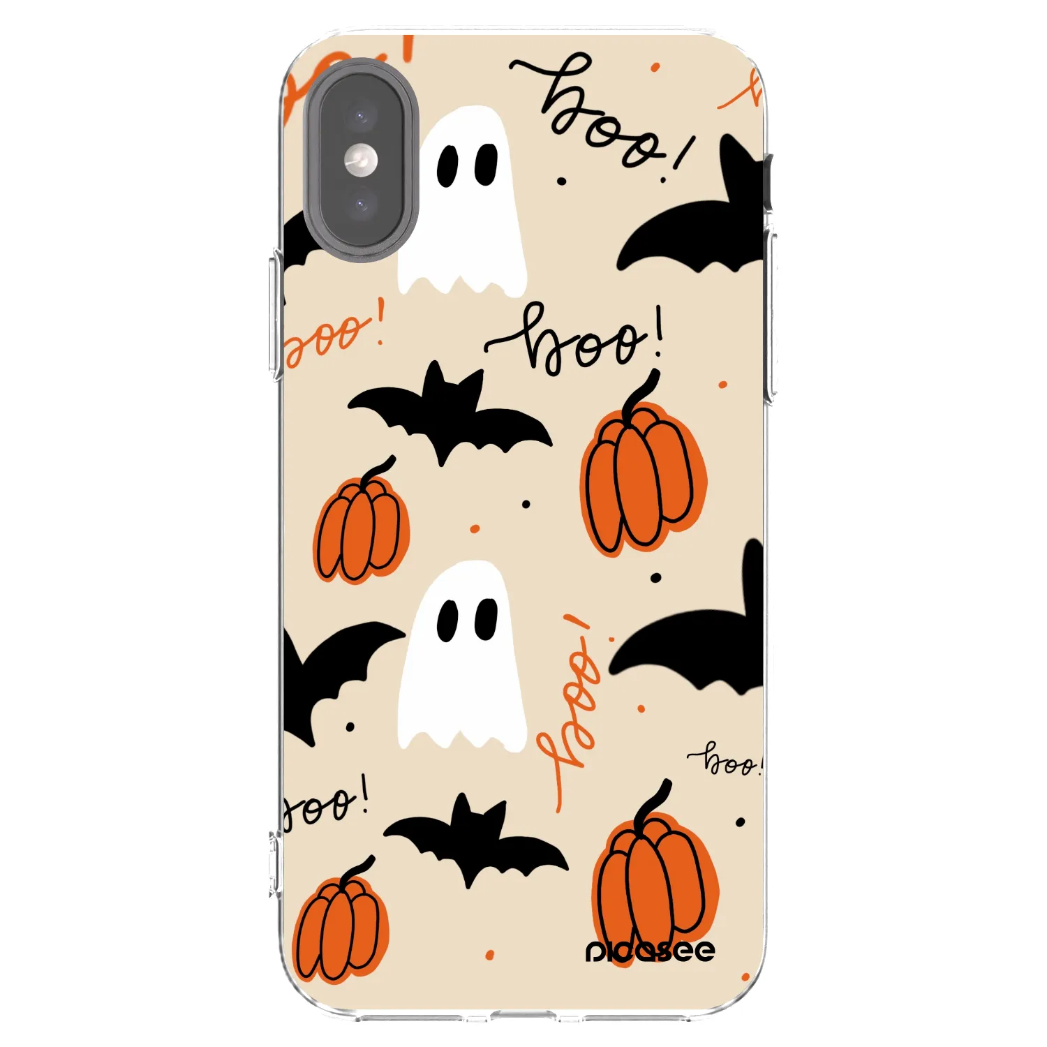 Picasee silikonový průhledný obal pro Apple iPhone X/XS - Halloween 26