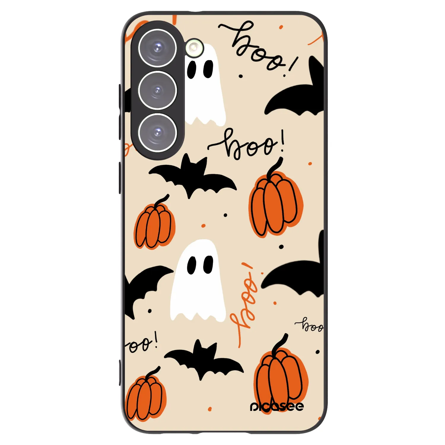 Picasee silikonový černý obal pro Samsung Galaxy S23+ 5G - Halloween 26