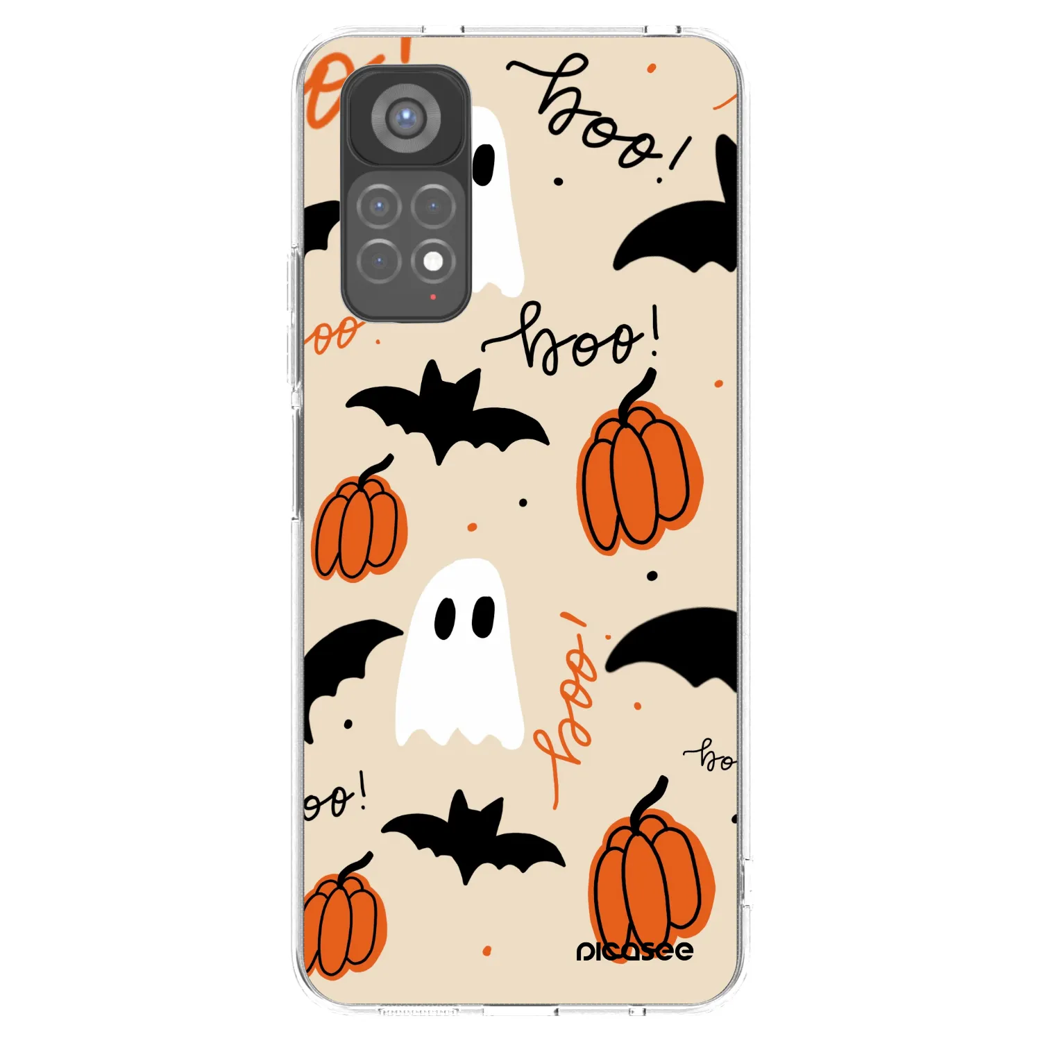 Picasee silikonový průhledný obal pro Xiaomi Redmi Note 11S 5G - Halloween 26