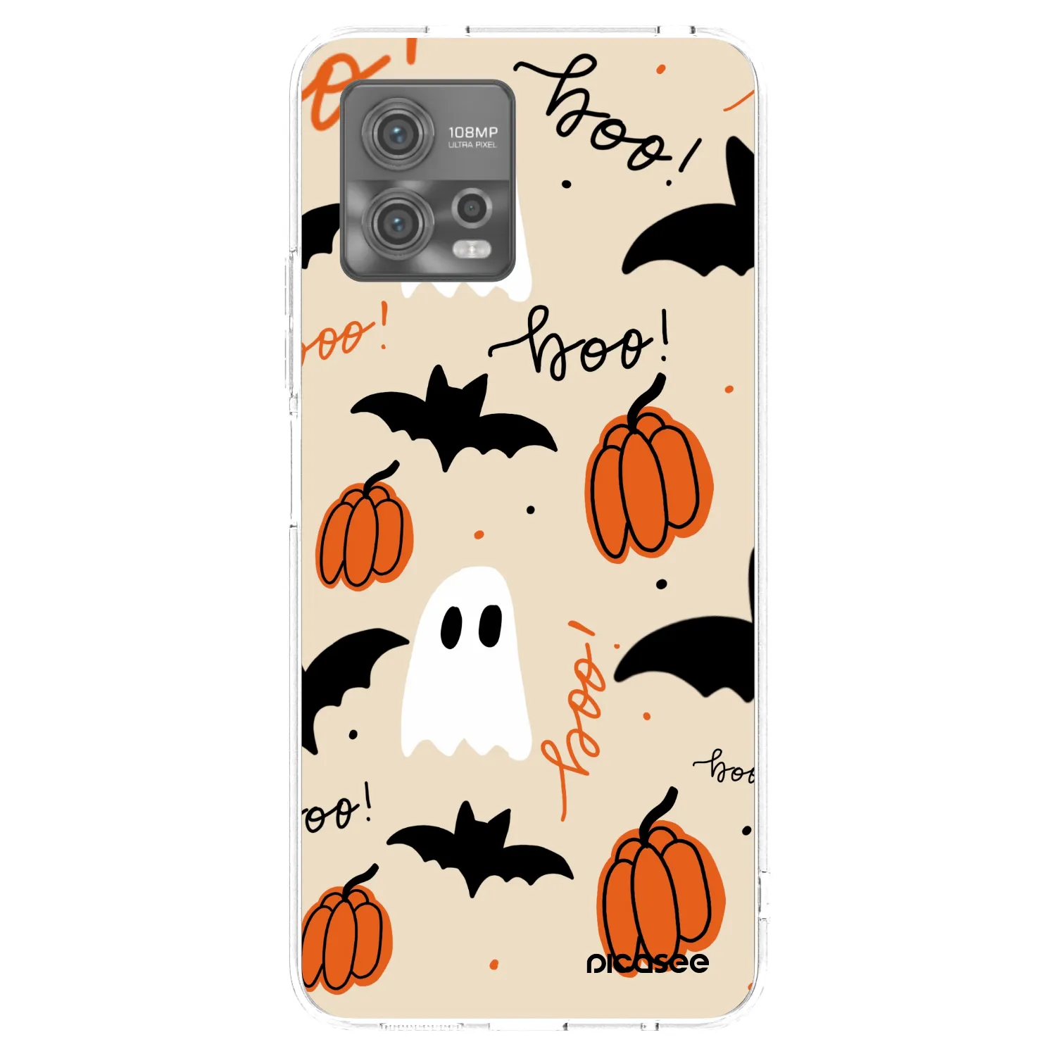 Picasee silikonový průhledný obal pro Motorola Moto G72 - Halloween 26