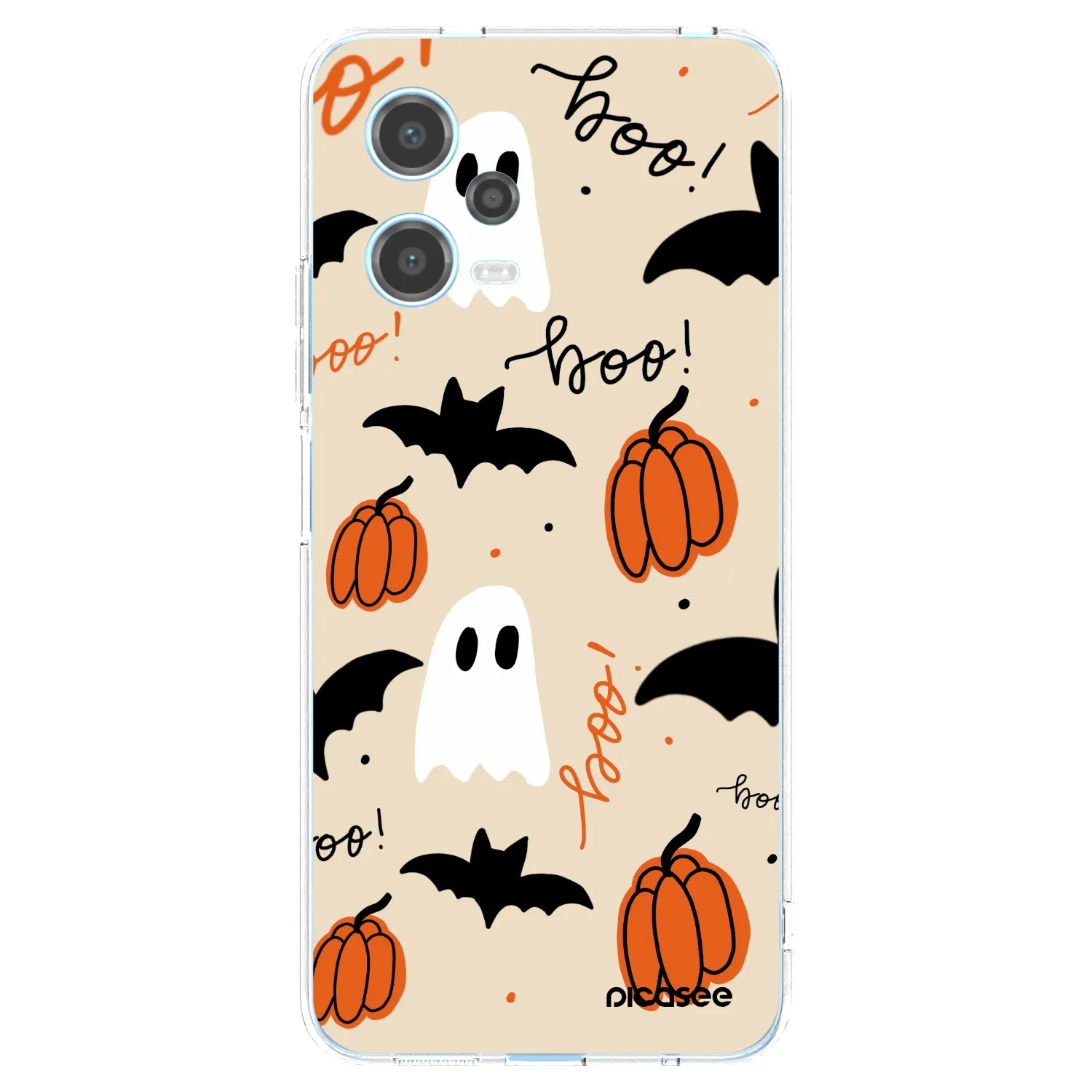 Picasee silikonový průhledný obal pro Xiaomi Redmi Note 12 5G - Halloween 26
