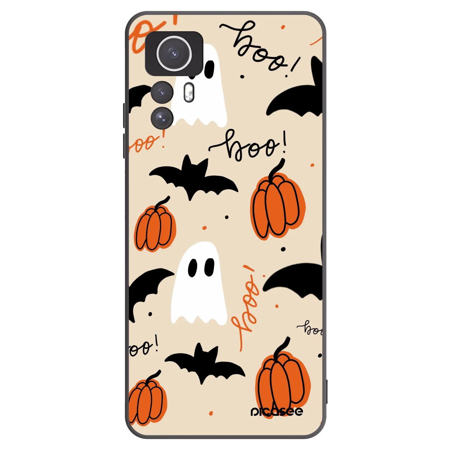 Picasee silikonový černý obal pro Xiaomi Redmi Note 12S - Halloween 26