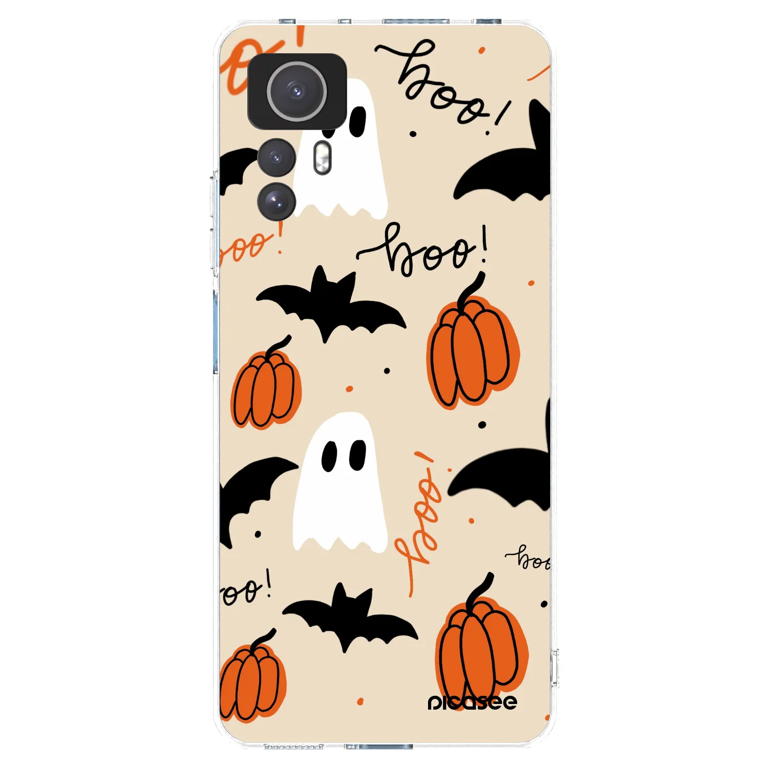 Picasee silikonový průhledný obal pro Xiaomi Redmi Note 12S - Halloween 26