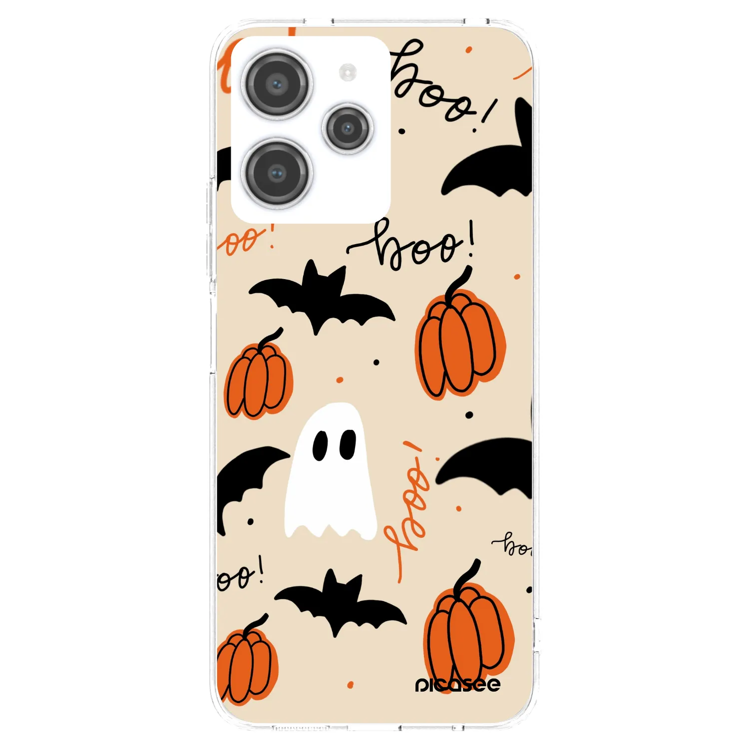 Picasee silikonový průhledný obal pro Xiaomi Redmi 12 4G - Halloween 26