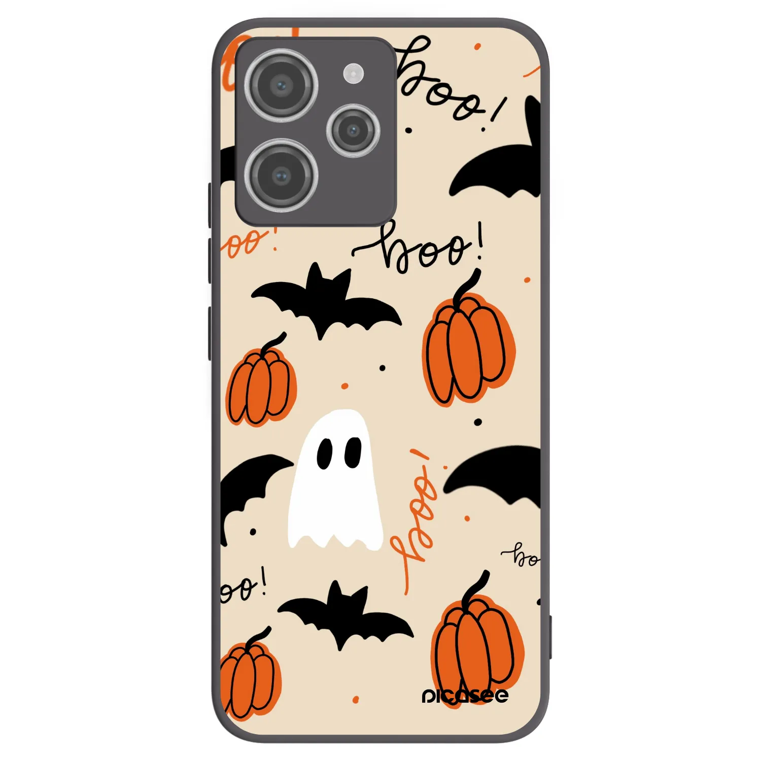 Picasee silikonový černý obal pro Xiaomi Redmi 12 4G - Halloween 26
