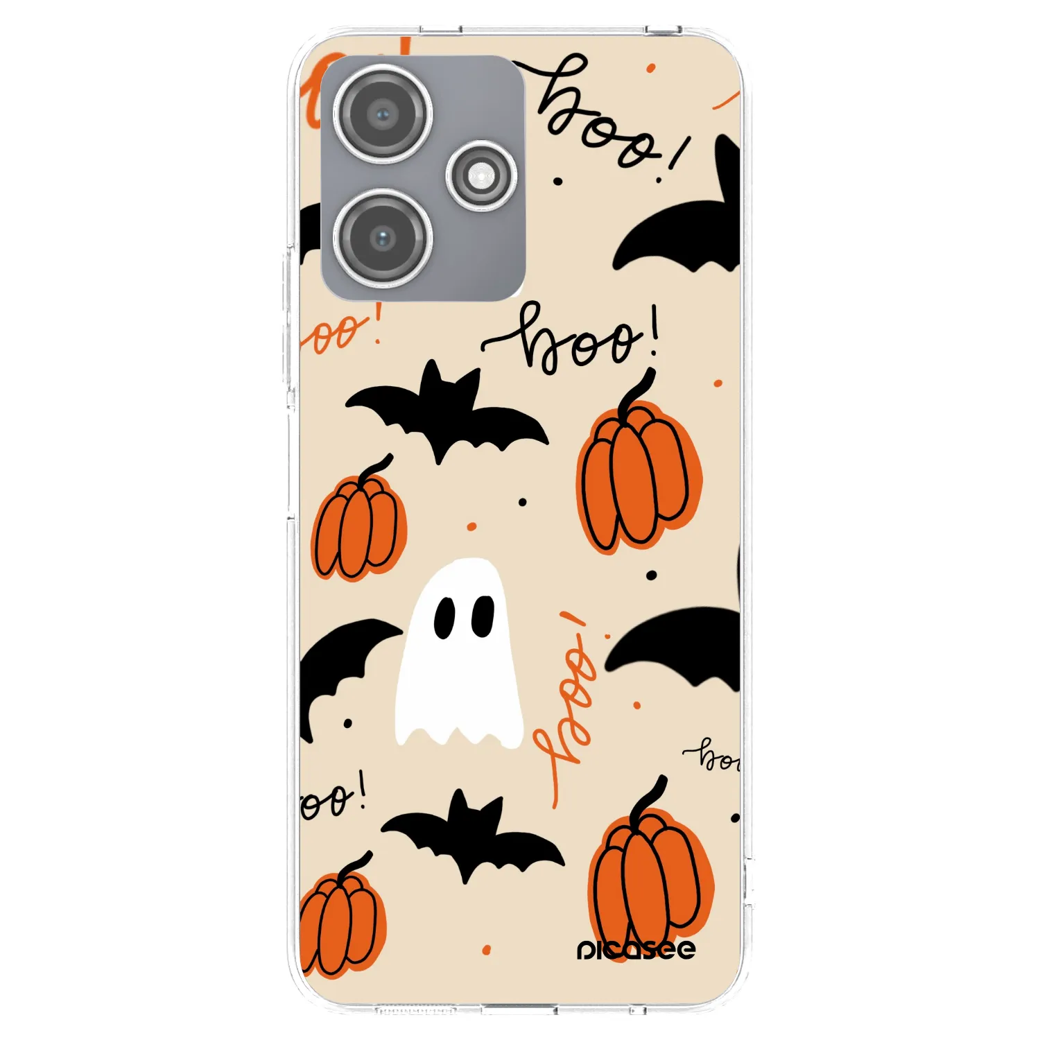 Picasee silikonový průhledný obal pro Xiaomi Redmi 12 5G - Halloween 26