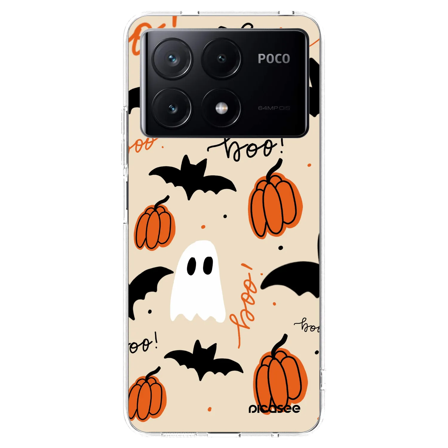 Picasee silikonový průhledný obal pro Xiaomi Poco X6 Pro - Halloween 26