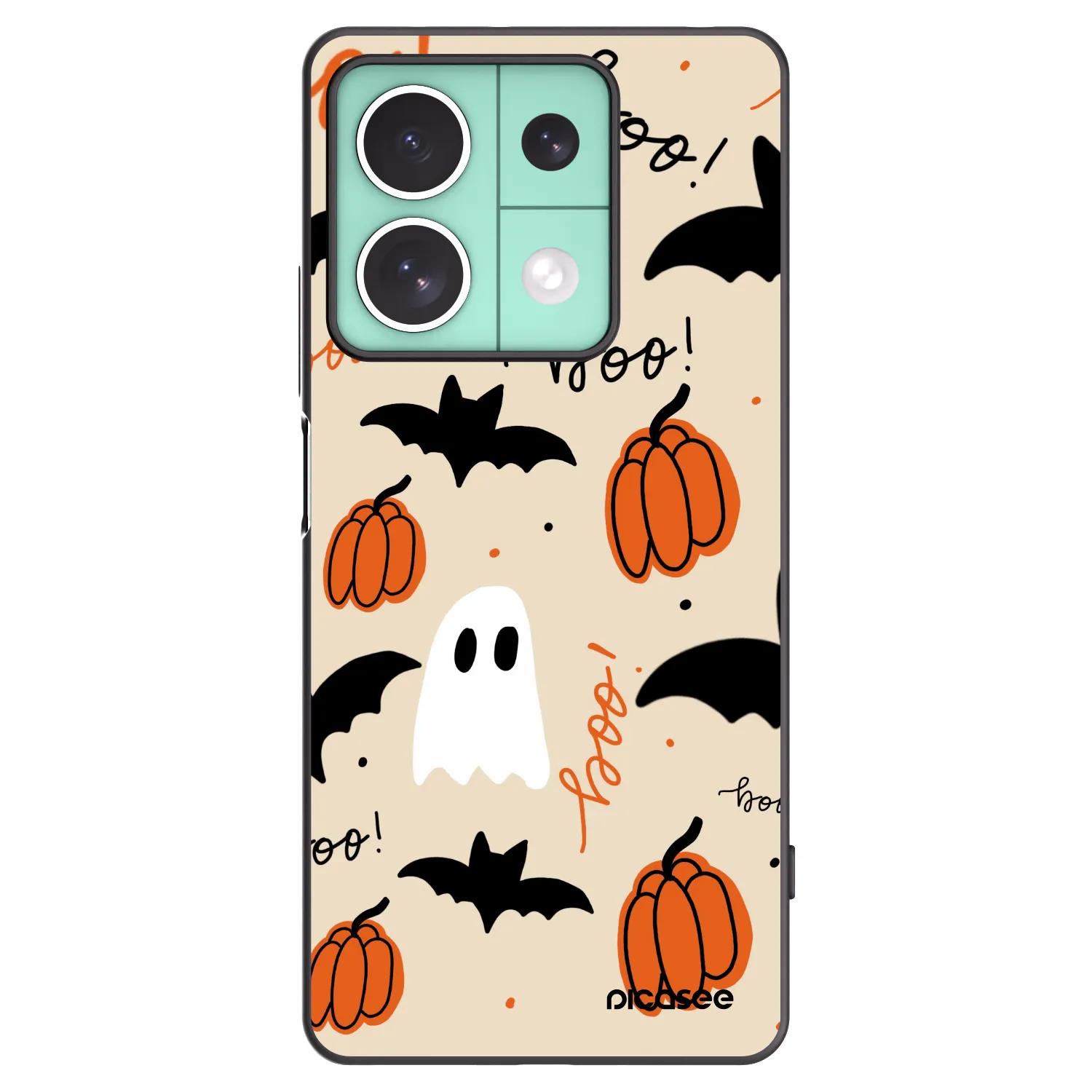 Picasee silikonový černý obal pro Xiaomi Redmi Note 13 5G - Halloween 26