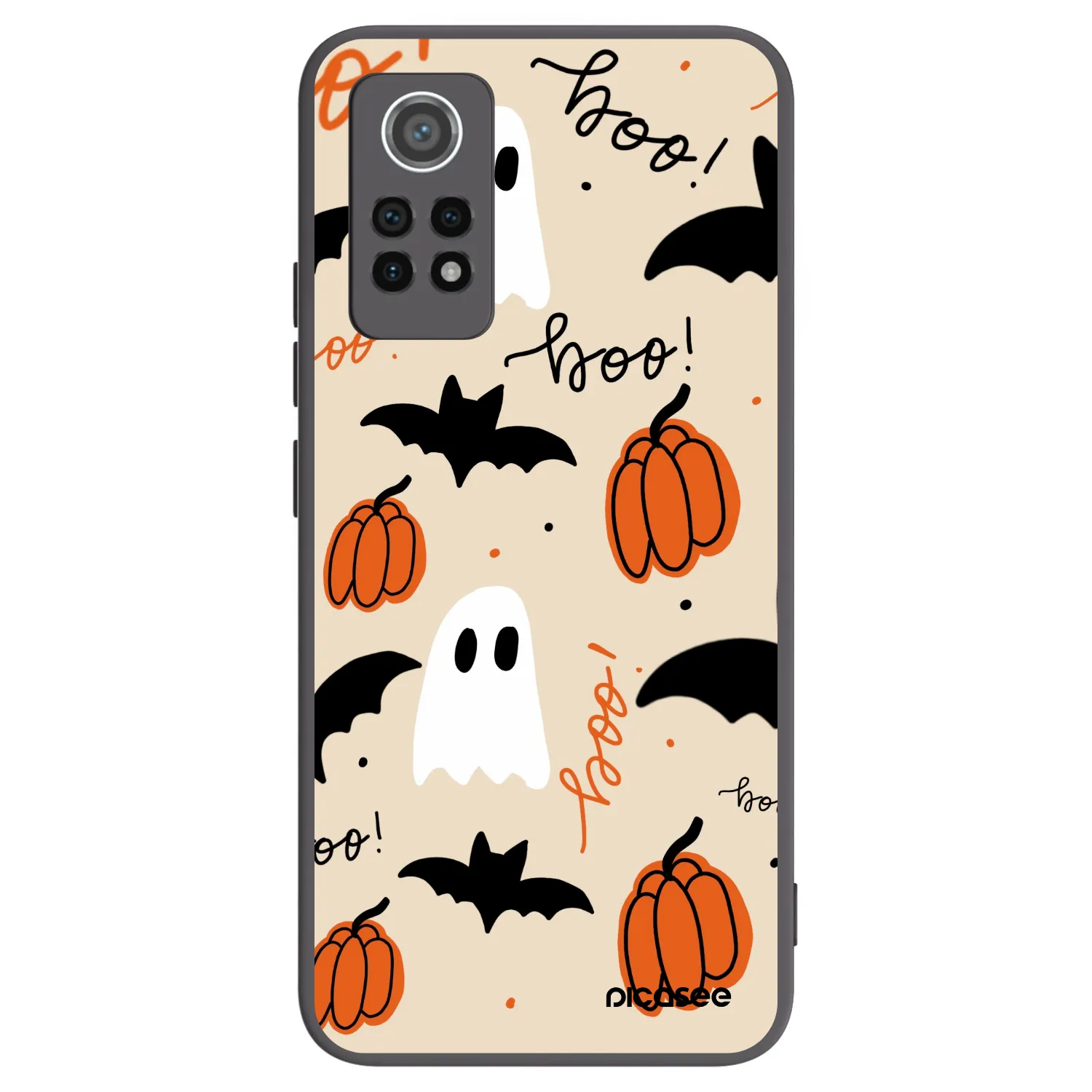 Picasee silikonový černý obal pro Xiaomi Redmi Note 12 Pro 4G - Halloween 26