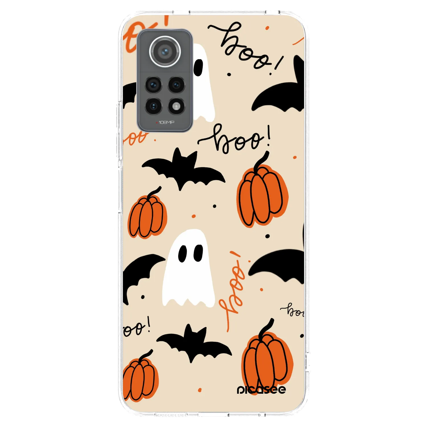 Picasee silikonový průhledný obal pro Xiaomi Redmi Note 12 Pro 4G - Halloween 26