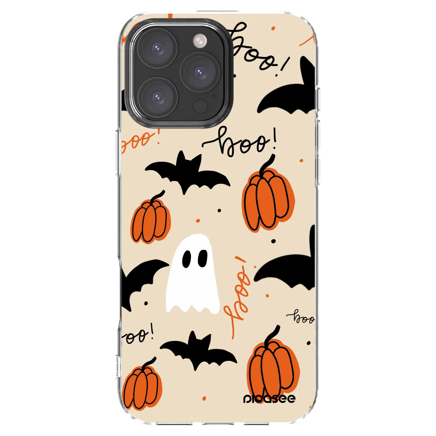 Picasee silikonový průhledný obal pro Apple iPhone 16 Pro Max - Halloween 26