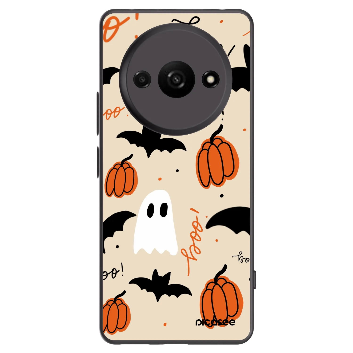 Picasee silikonový černý obal pro Xiaomi Redmi A3 - Halloween 26