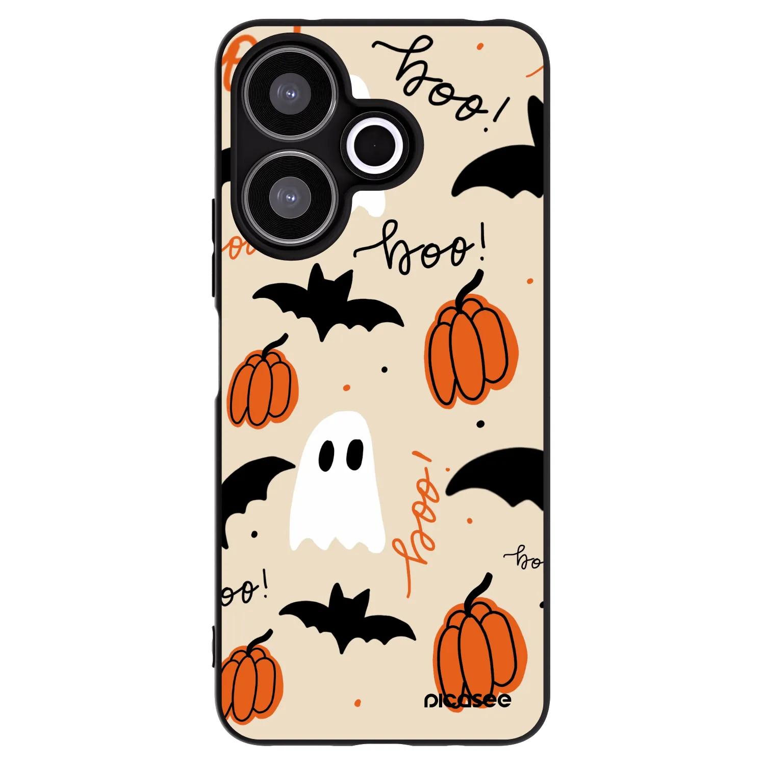 Picasee silikonový černý obal pro Xiaomi Redmi 13 4G - Halloween 26
