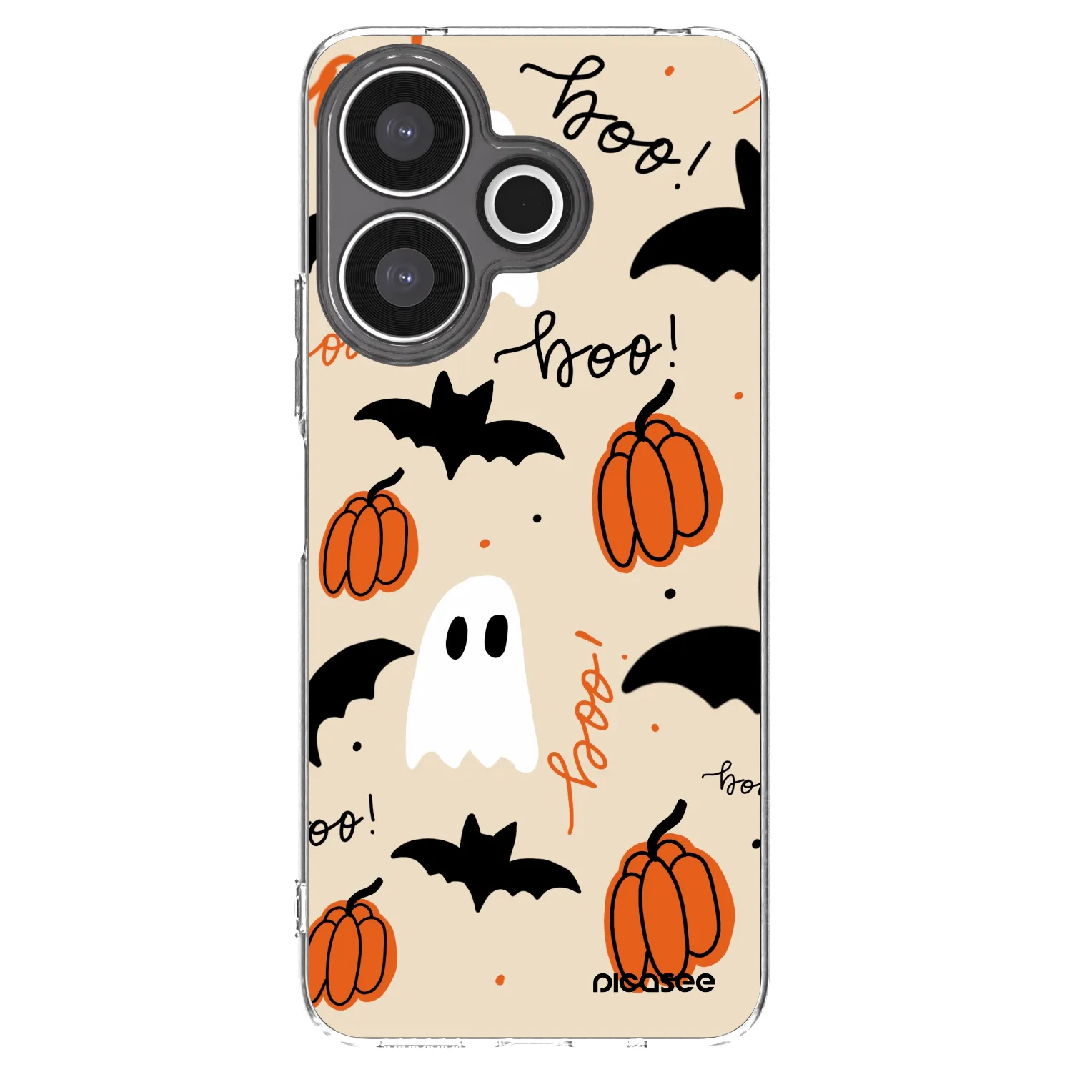 Picasee silikonový průhledný obal pro Xiaomi Redmi 13 4G - Halloween 26