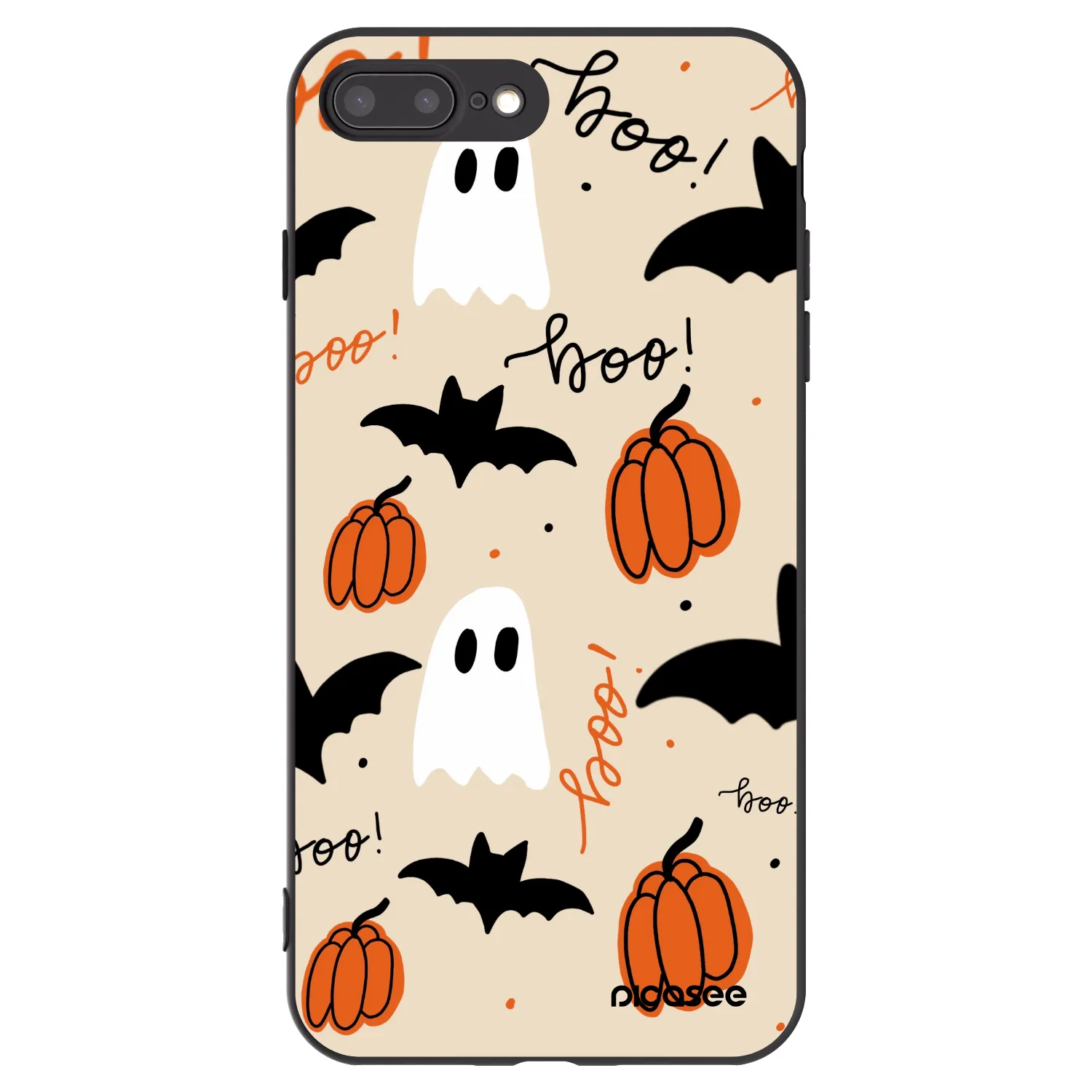 Picasee silikonový černý obal pro Apple iPhone 7 Plus - Halloween 26