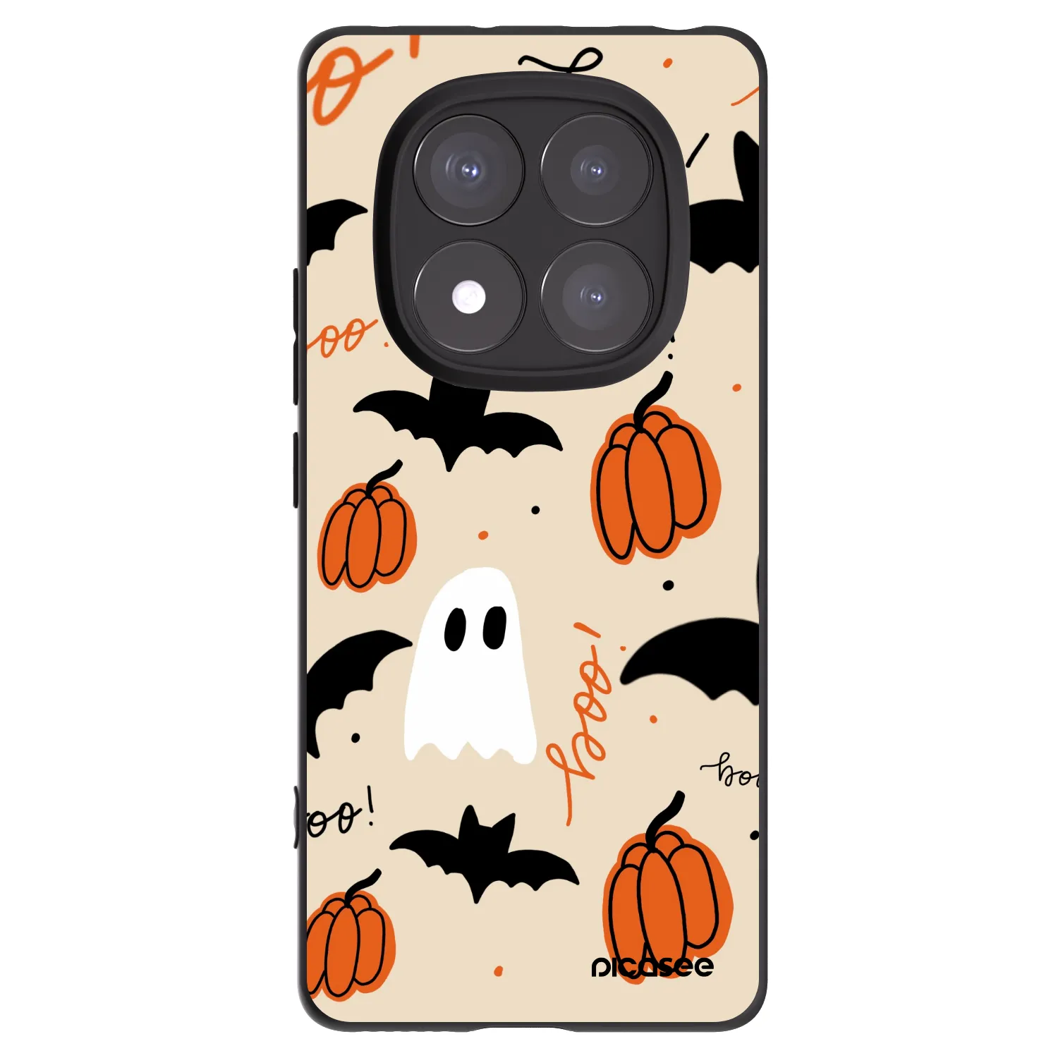 Picasee silikonový černý obal pro Xiaomi Redmi Note 14 Pro 5G - Halloween 26
