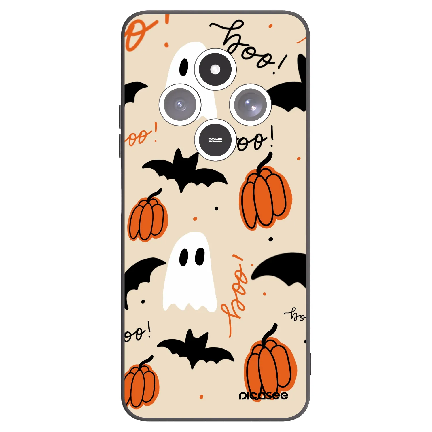 Picasee silikonový černý obal pro Xiaomi Redmi 14C - Halloween 26