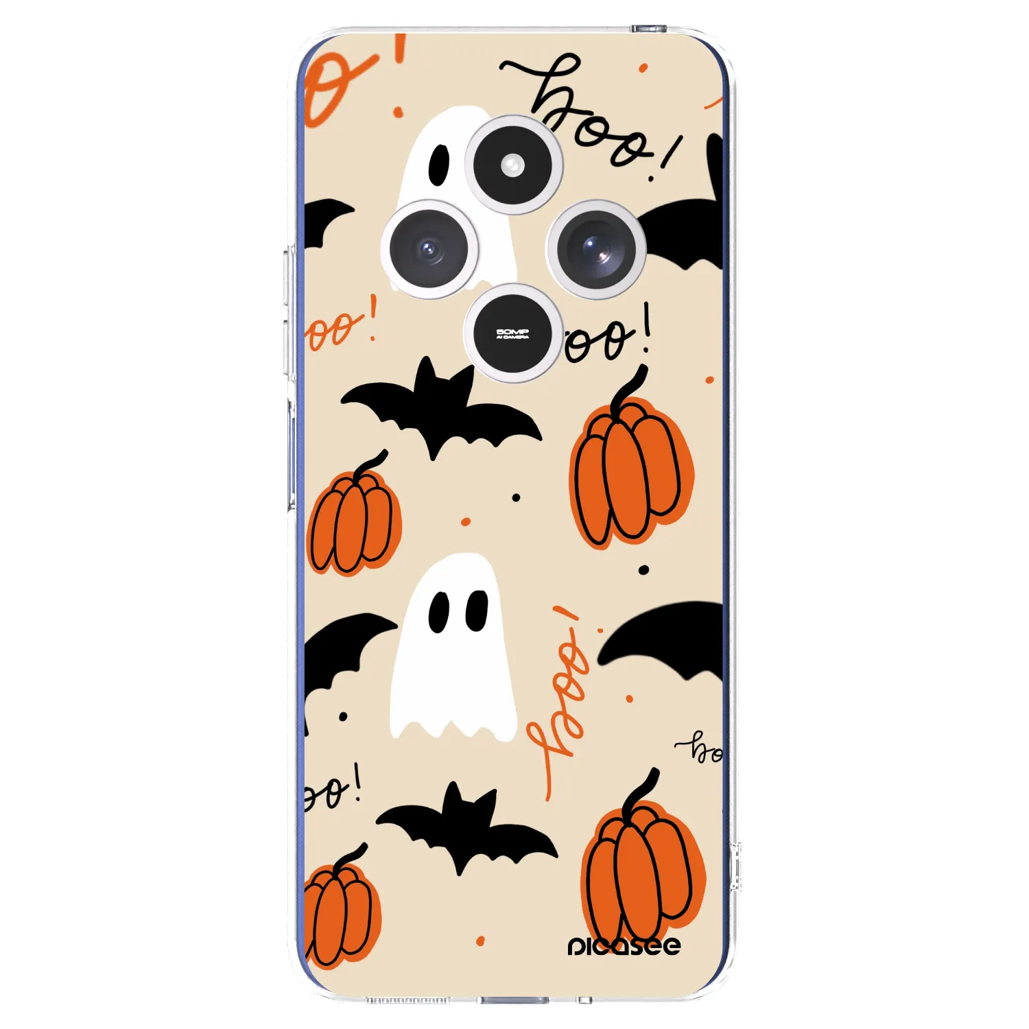 Picasee silikonový průhledný obal pro Xiaomi Redmi 14C - Halloween 26