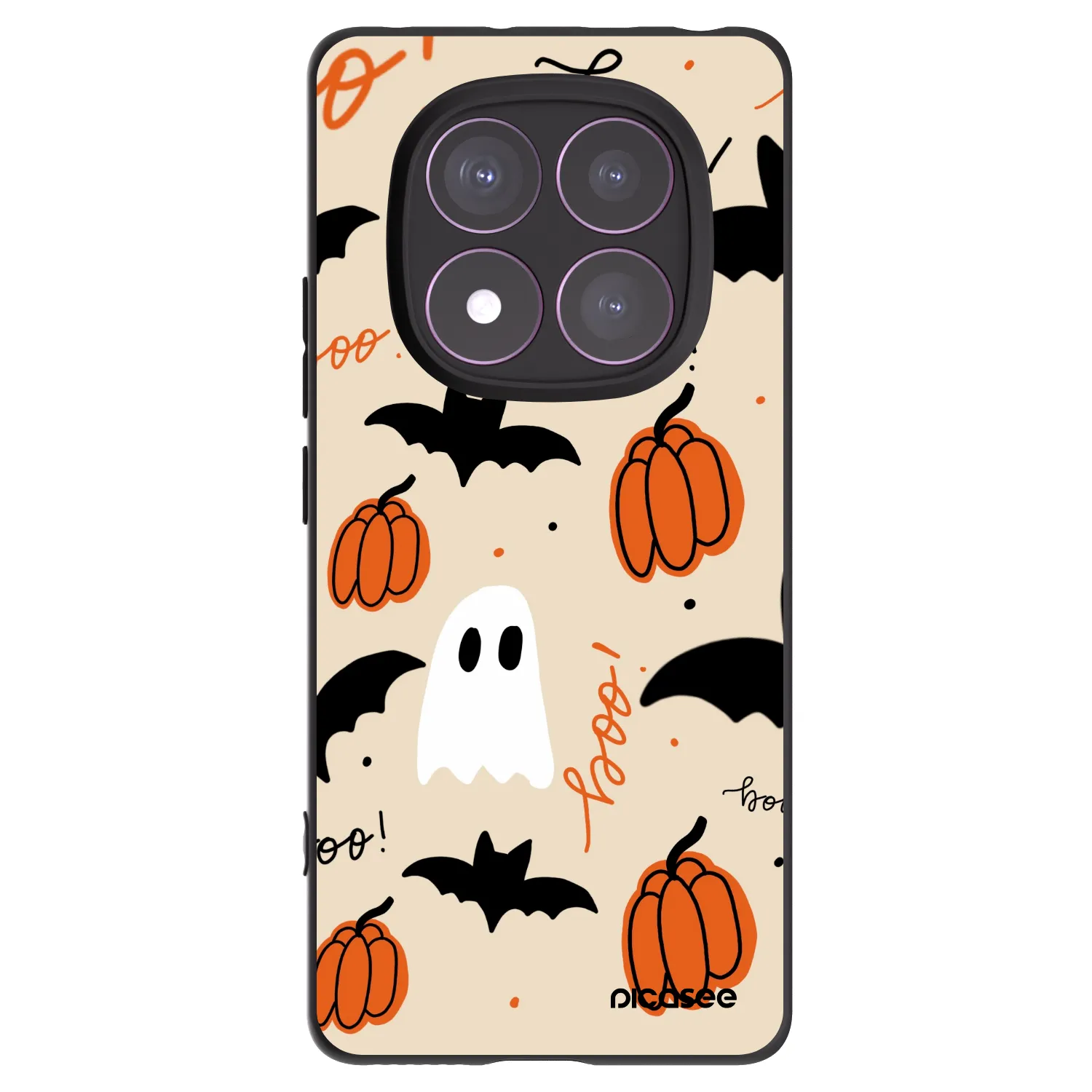 Picasee silikonový černý obal pro Xiaomi Redmi Note 14 Pro 4G - Halloween 26