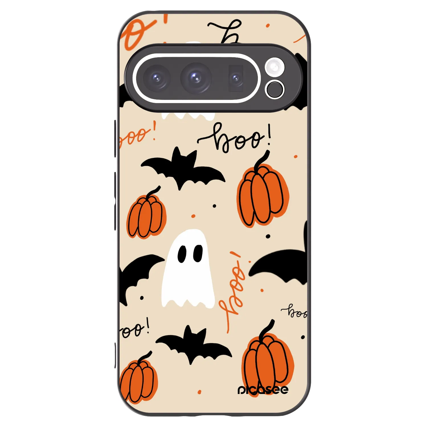 Picasee silikonový černý obal pro Google Pixel 9 Pro - Halloween 26