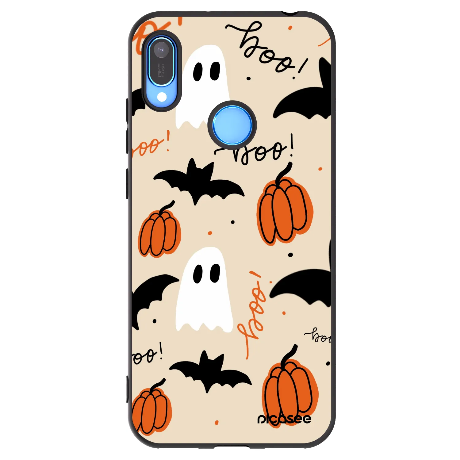 Picasee silikonový černý obal pro Huawei Y6 2019 - Halloween 26