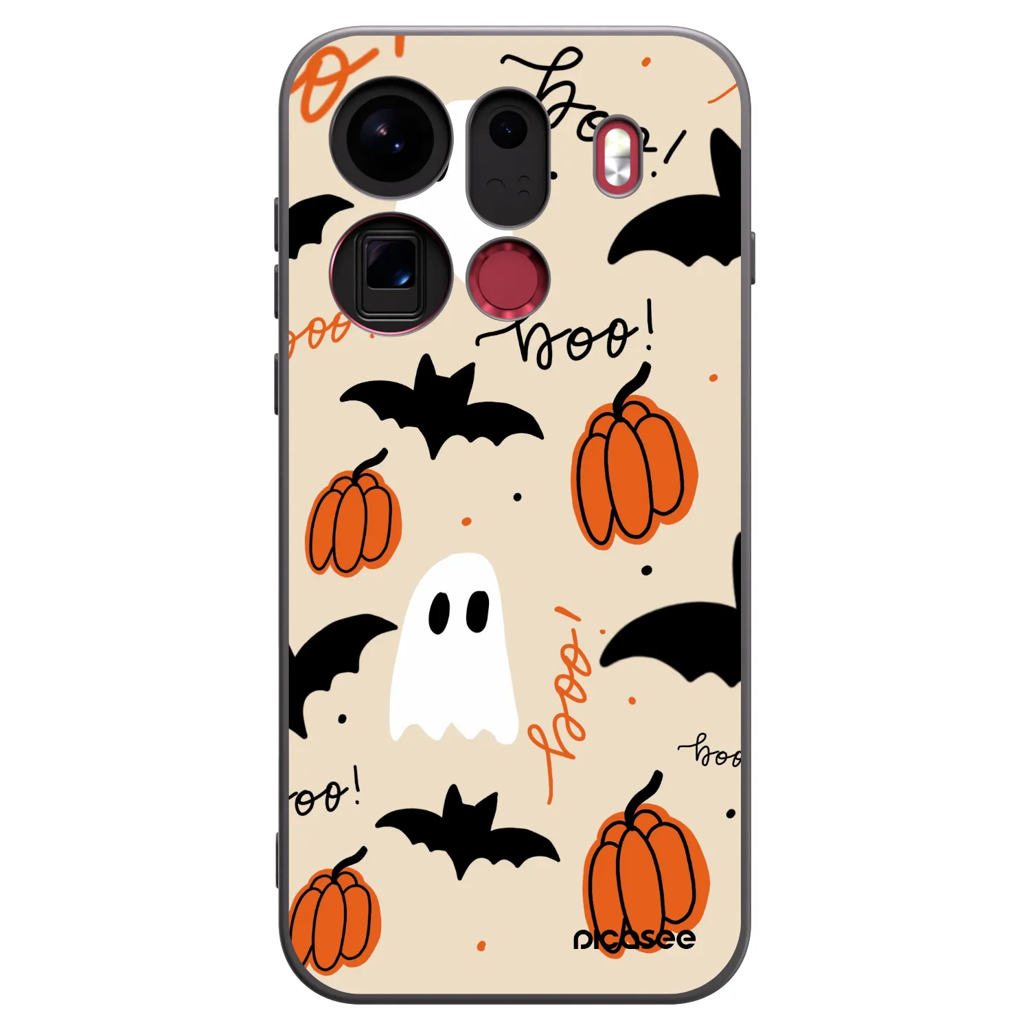Picasee silikonový černý obal pro OPPO Find X9 Pro - Halloween 26