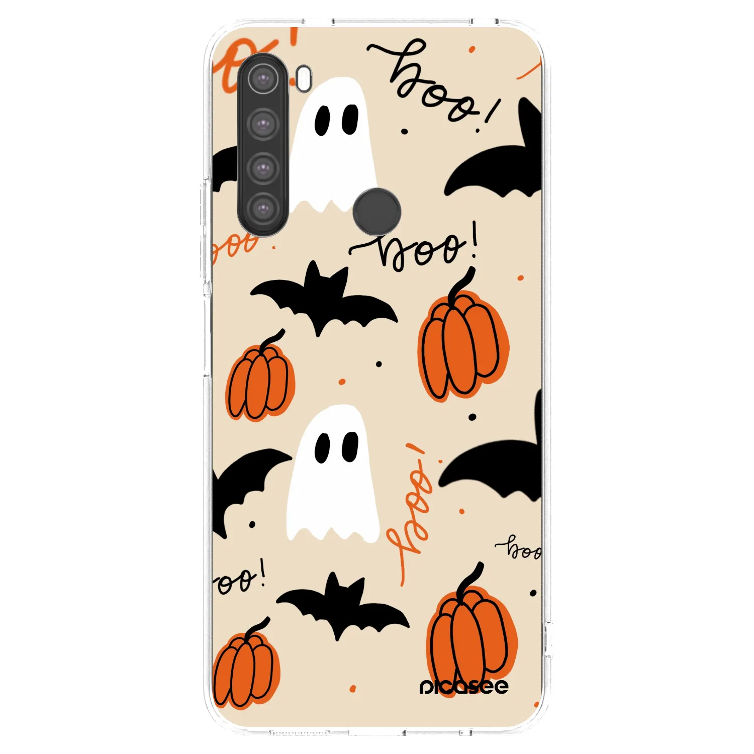 Picasee silikonový průhledný obal pro Xiaomi Redmi Note 8 - Halloween 26