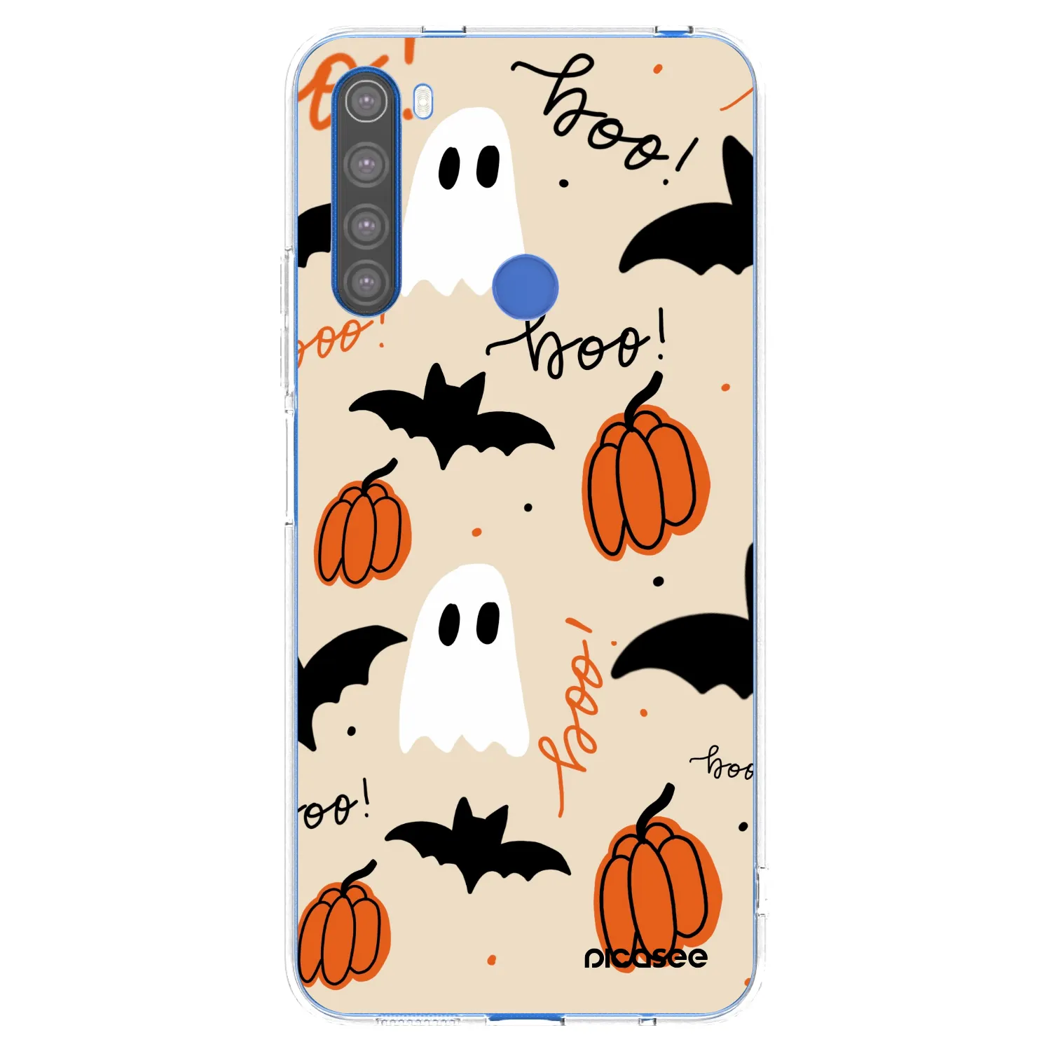 Picasee silikonový průhledný obal pro Xiaomi Redmi Note 8T - Halloween 26