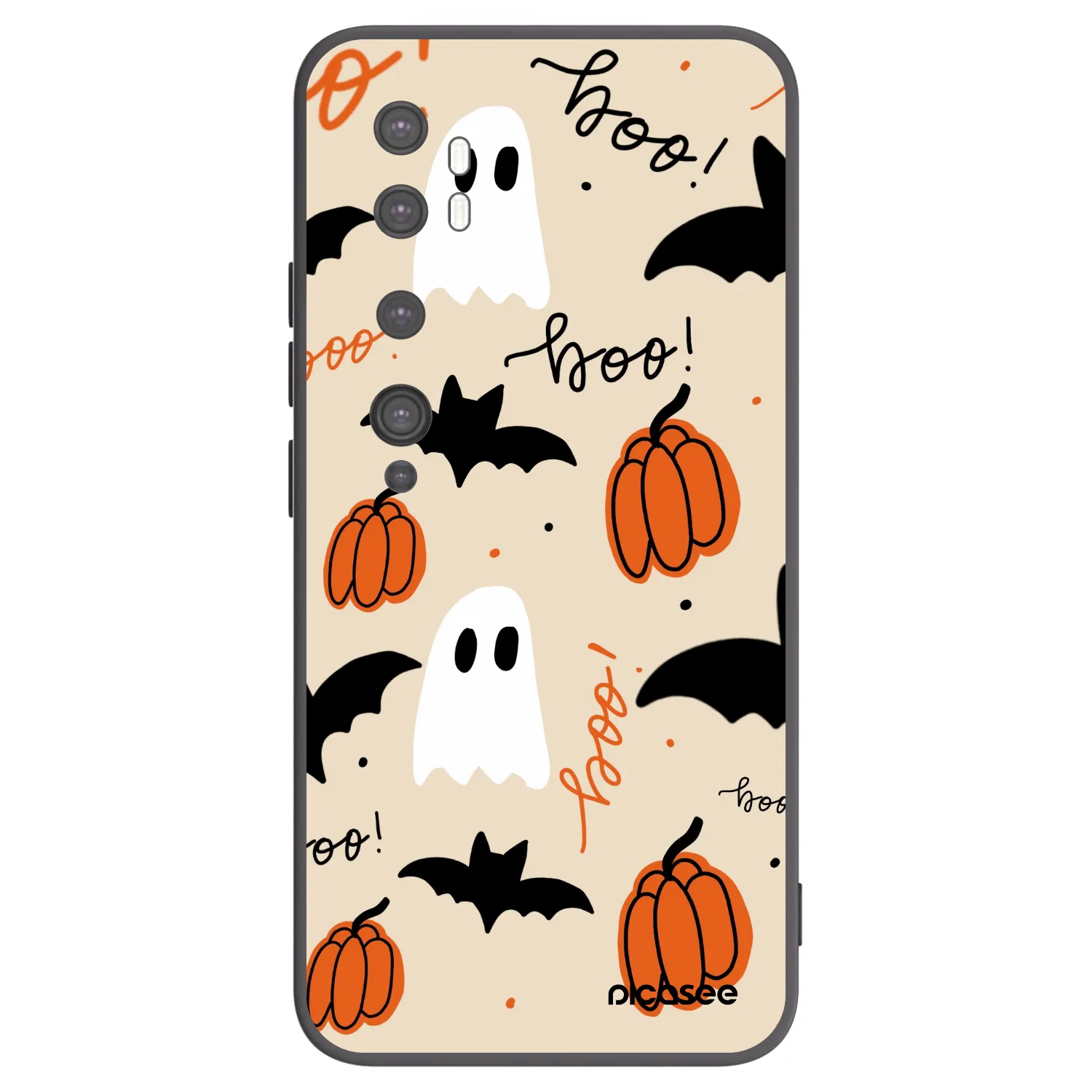 Picasee silikonový černý obal pro Xiaomi Mi Note 10 (Pro) - Halloween 26