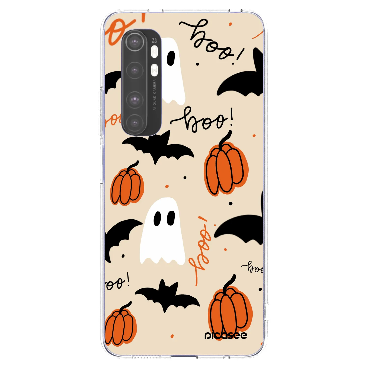 Picasee silikonový průhledný obal pro Xiaomi Mi Note 10 Lite - Halloween 26