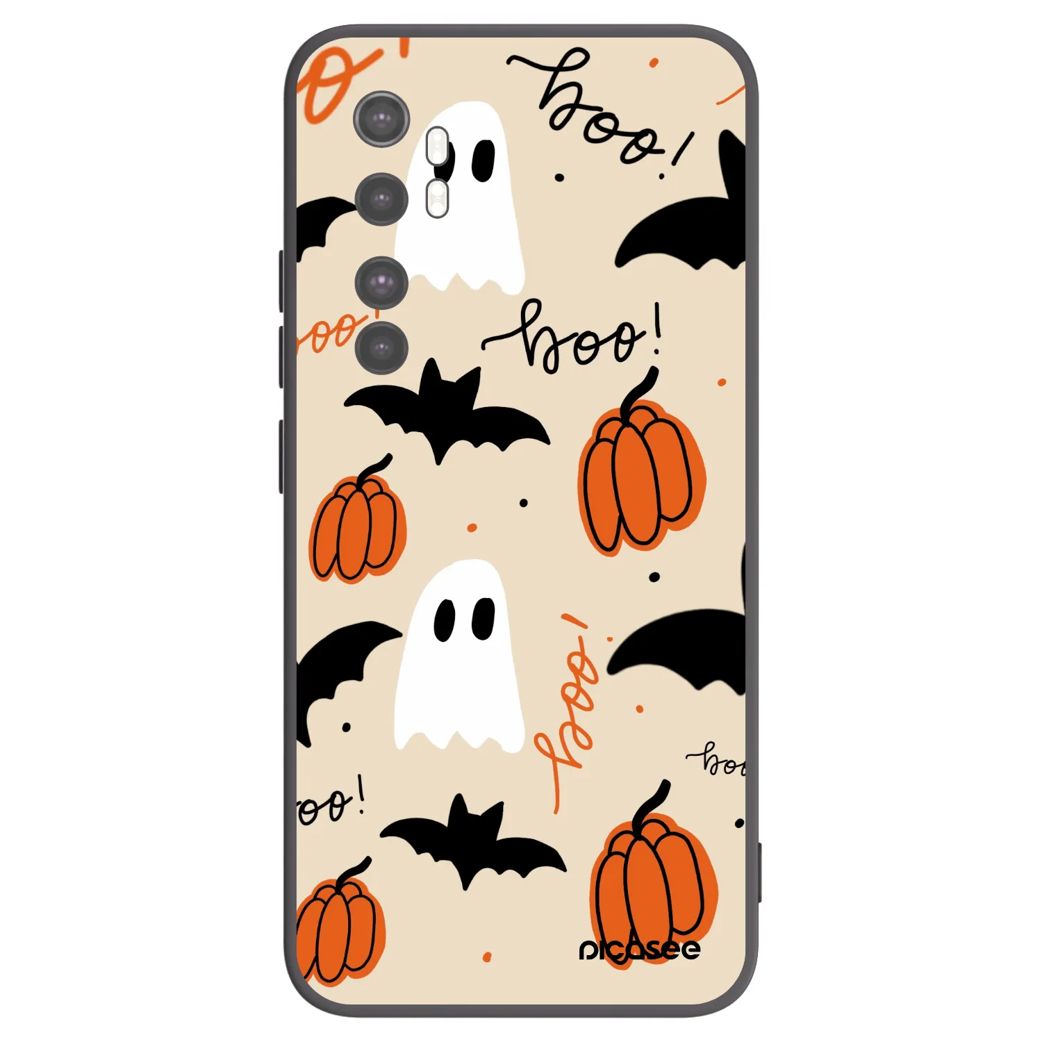 Picasee silikonový černý obal pro Xiaomi Mi Note 10 Lite - Halloween 26