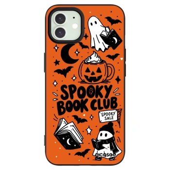 Picasee silikonový černý obal pro Apple iPhone 12 - Spooky book club