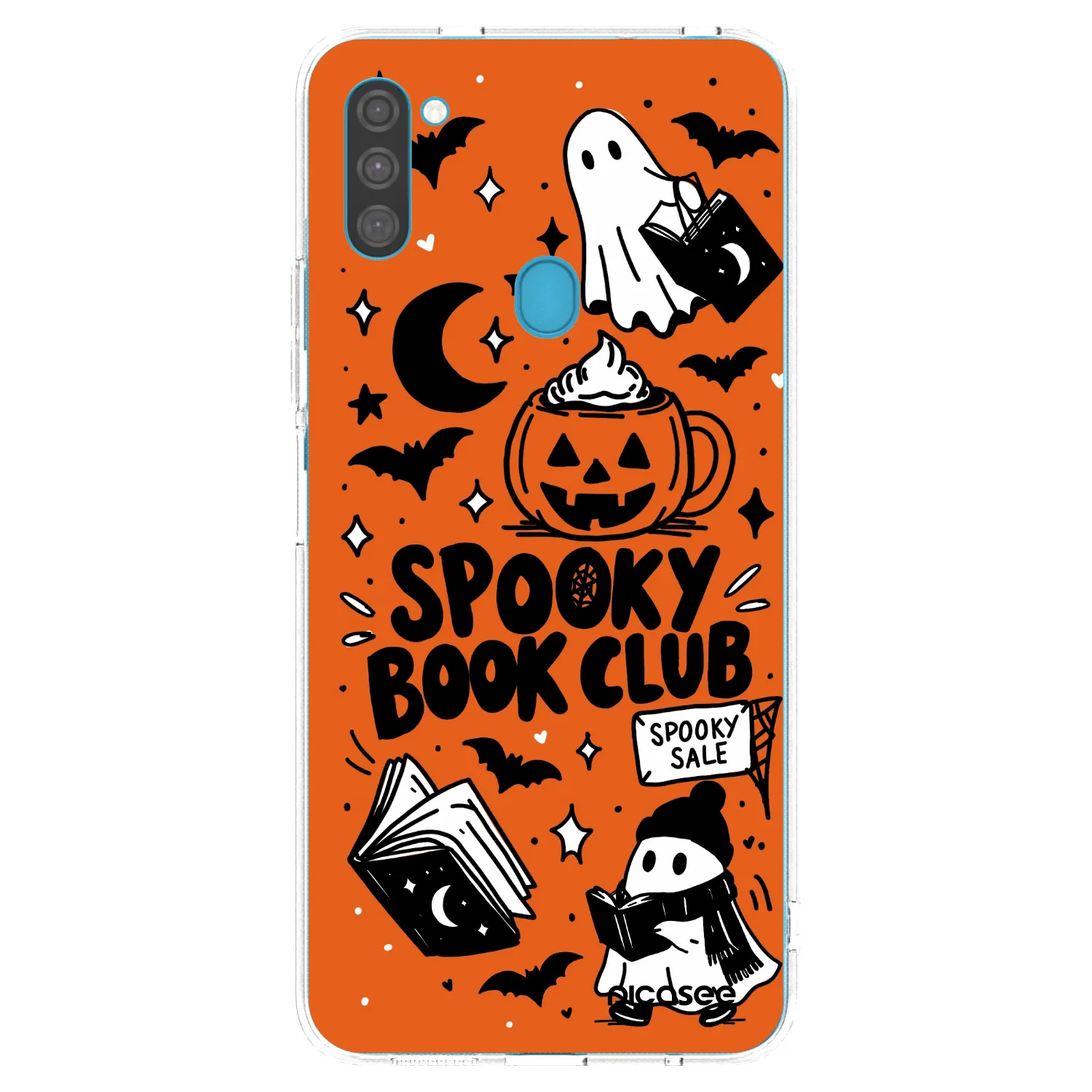 Picasee silikonový průhledný obal pro Samsung Galaxy M11 - Spooky book club