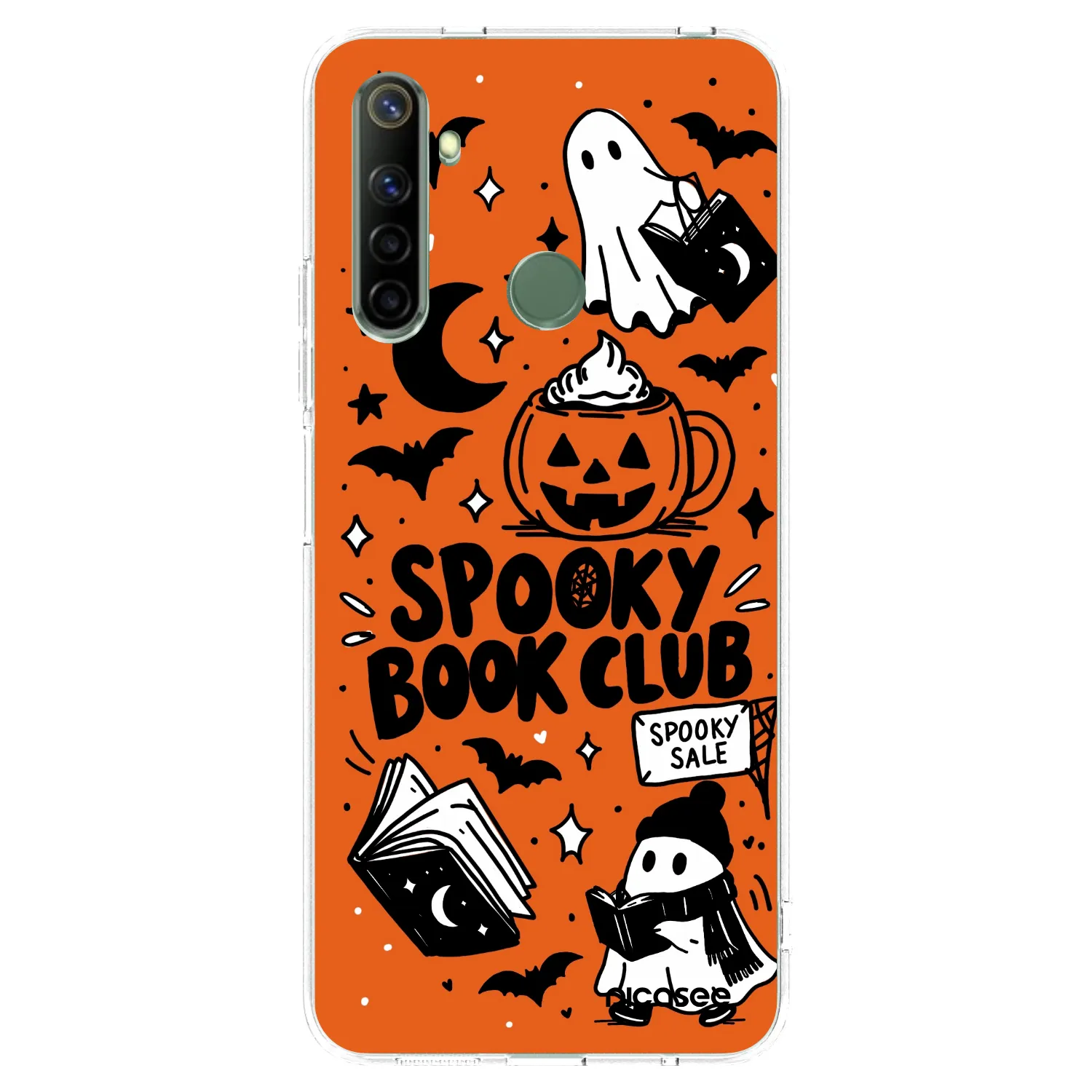 Picasee silikonový průhledný obal pro Realme 6i - Spooky book club