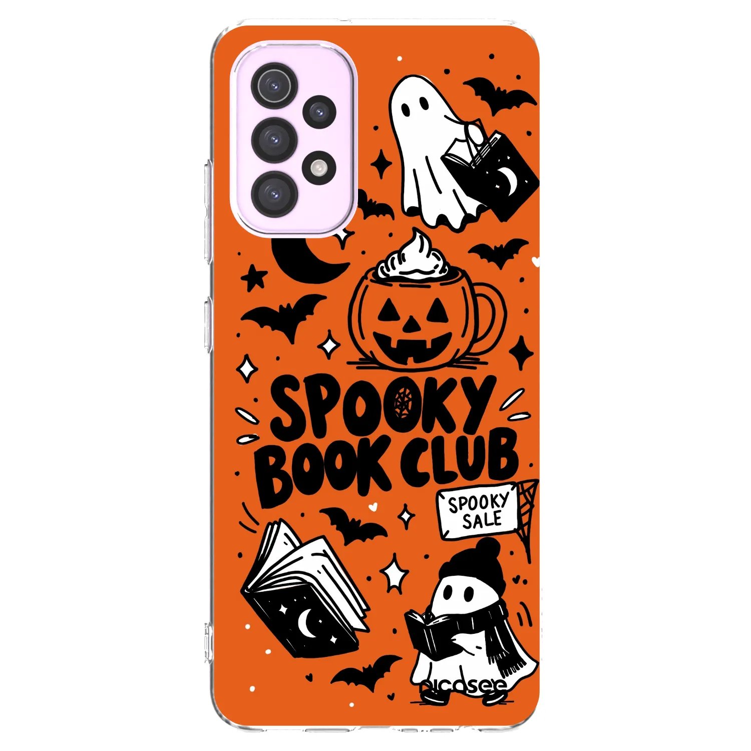 Picasee silikonový průhledný obal pro Samsung Galaxy A32 5G A326B - Spooky book club