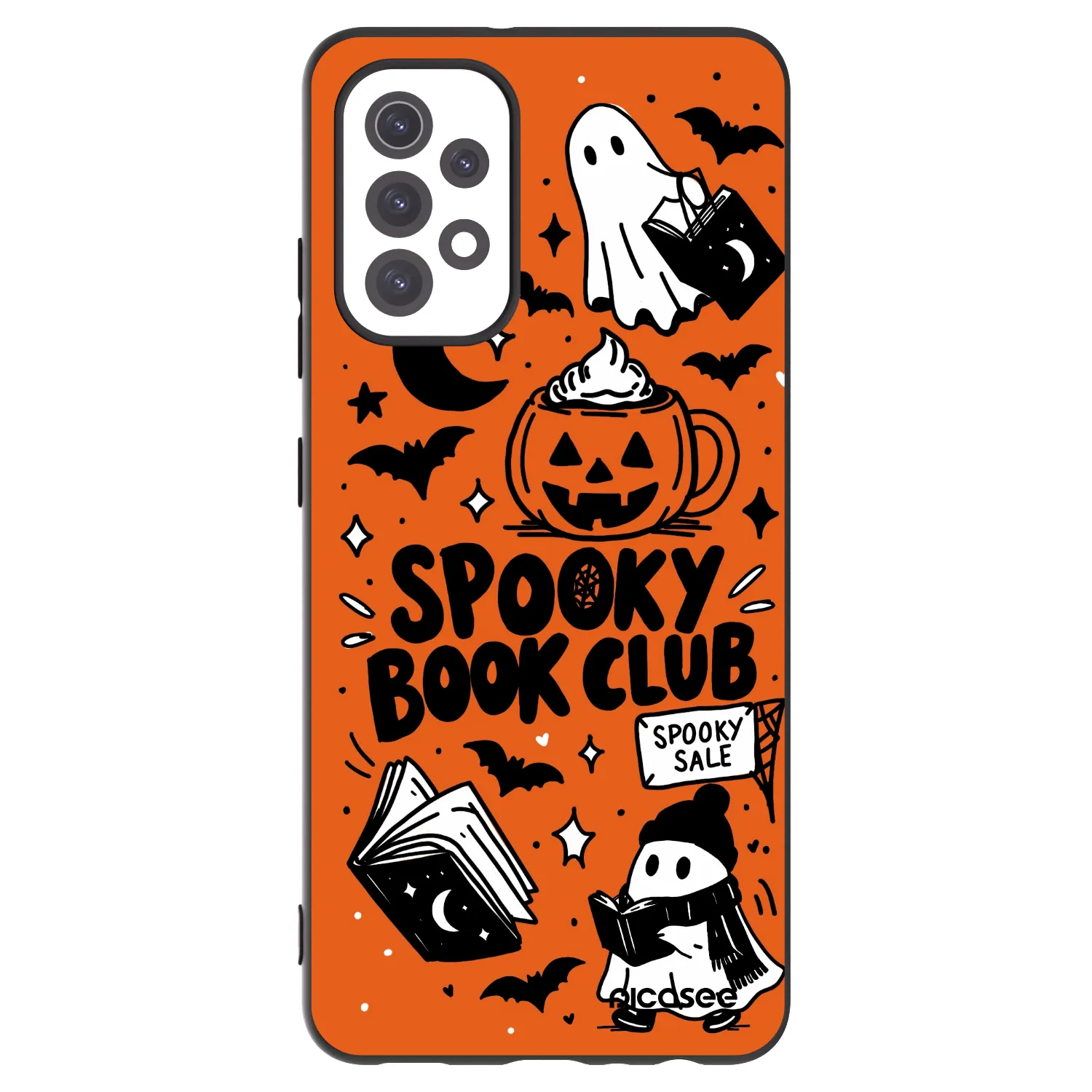 Picasee silikonový černý obal pro Samsung Galaxy A32 5G A326B - Spooky book club