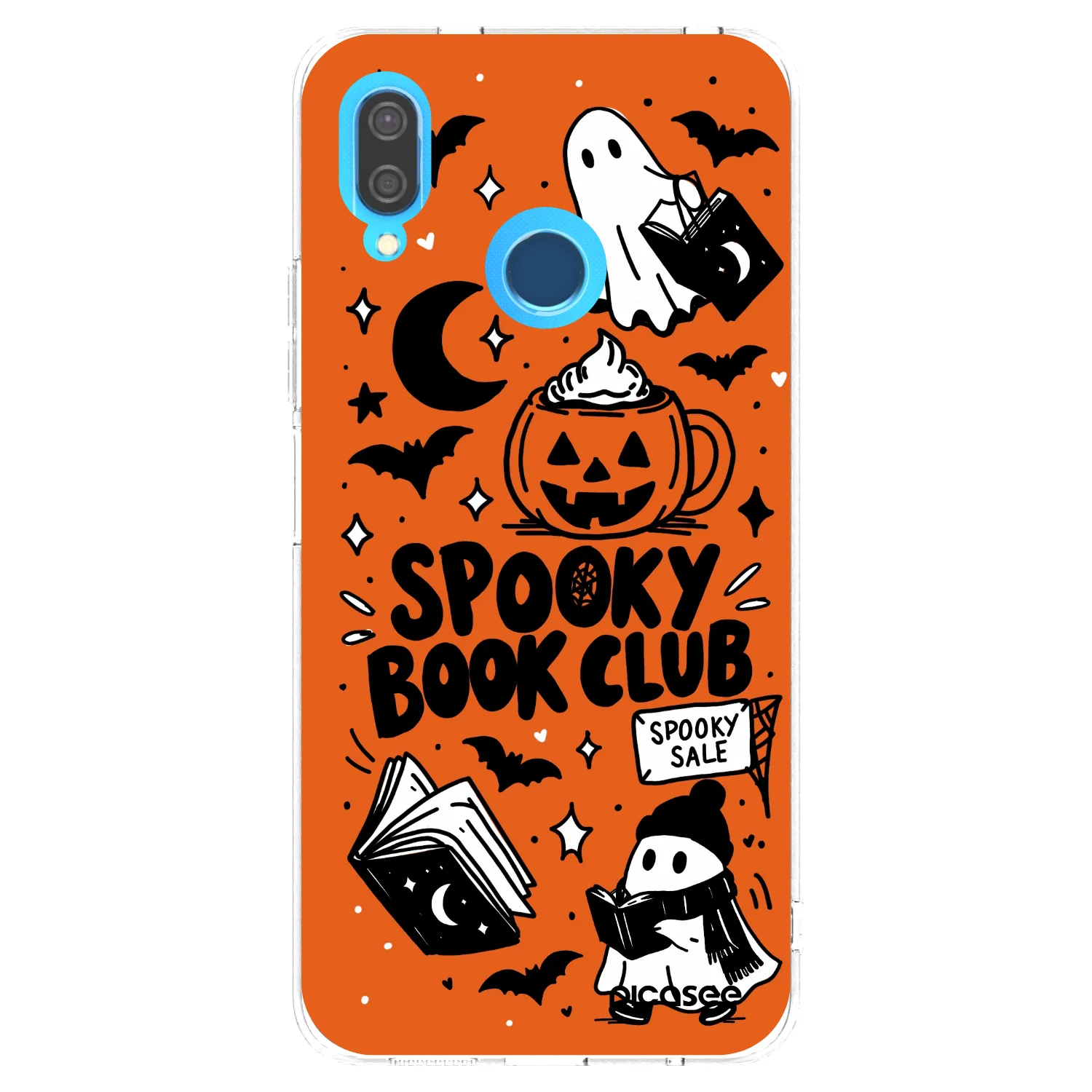 Picasee silikonový průhledný obal pro Huawei P20 Lite - Spooky book club