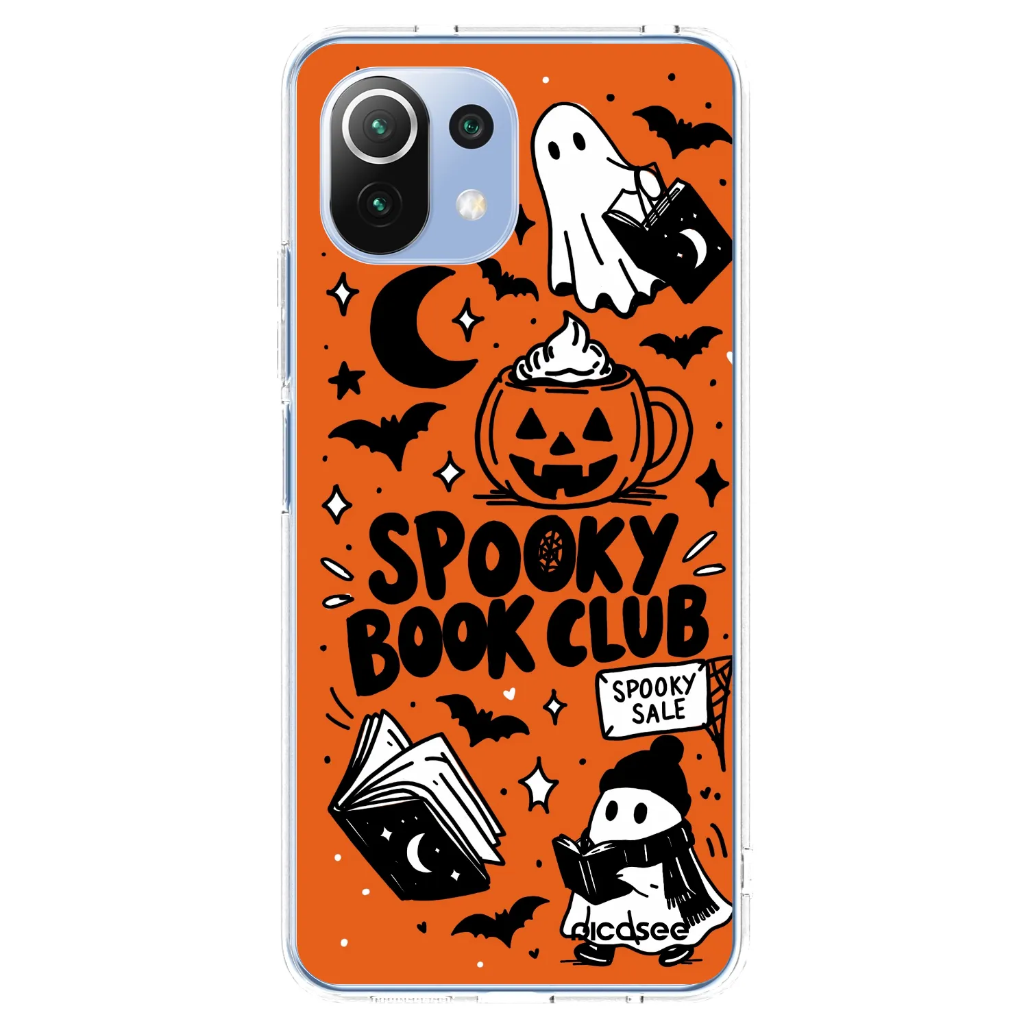Picasee silikonový průhledný obal pro Xiaomi Mi 11 Lite - Spooky book club