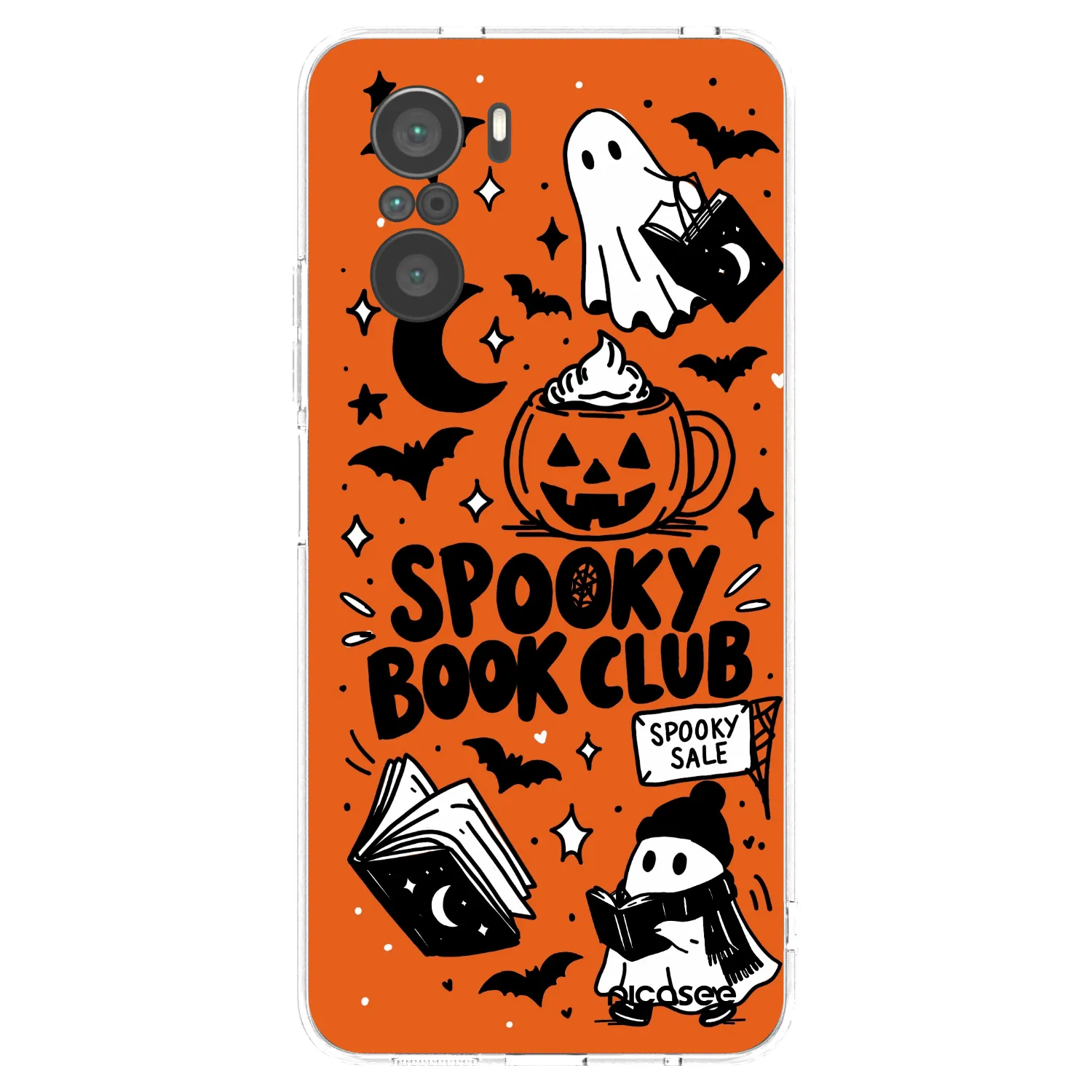 Picasee silikonový průhledný obal pro Xiaomi Poco F3 - Spooky book club