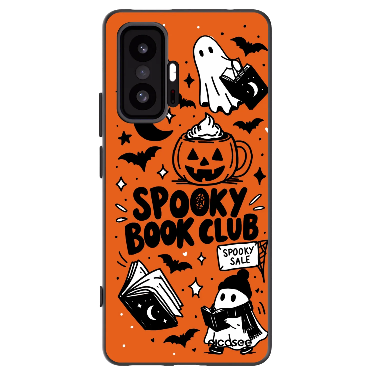 Picasee silikonový černý obal pro Xiaomi 11T Pro - Spooky book club