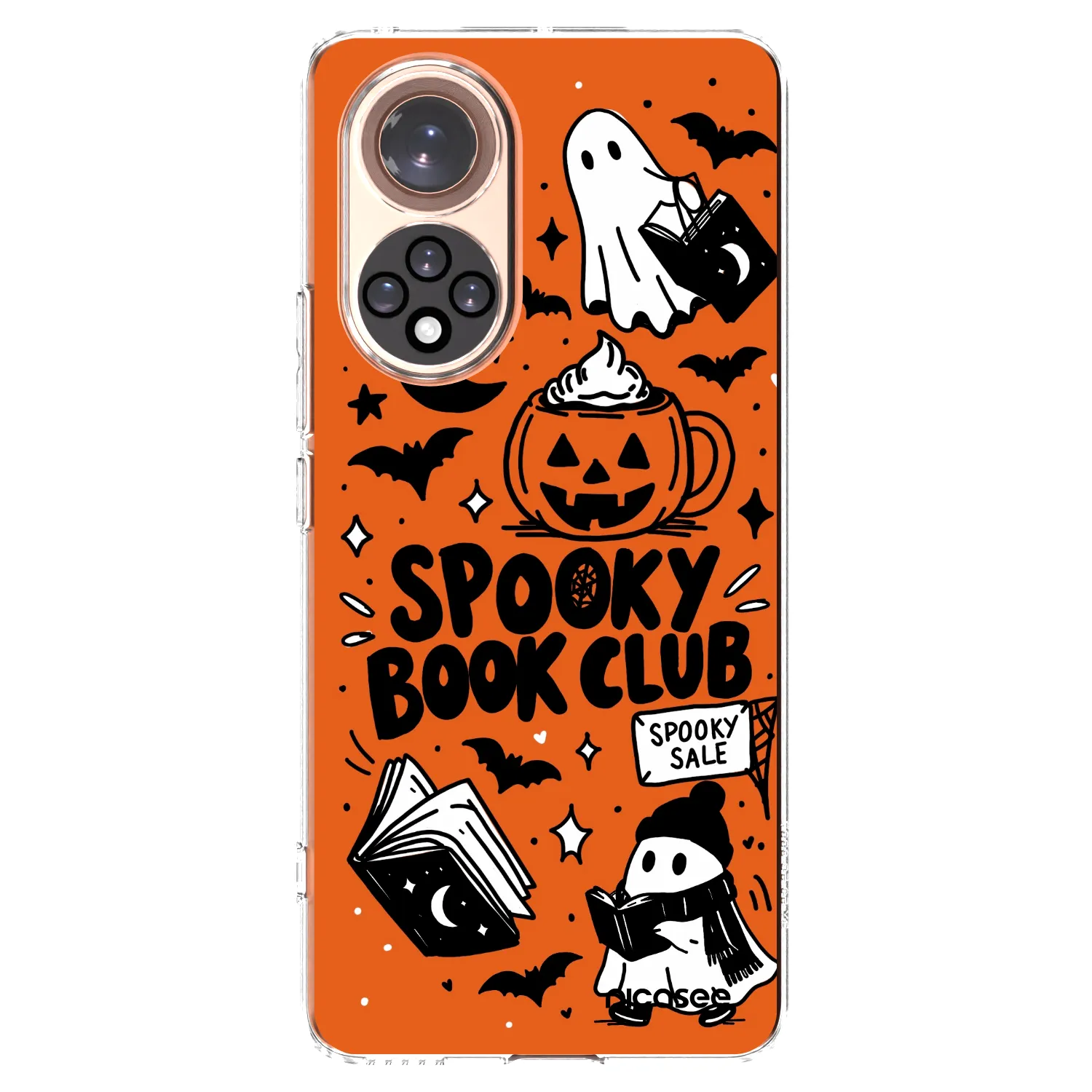 Picasee silikonový průhledný obal pro Huawei Nova 9 - Spooky book club