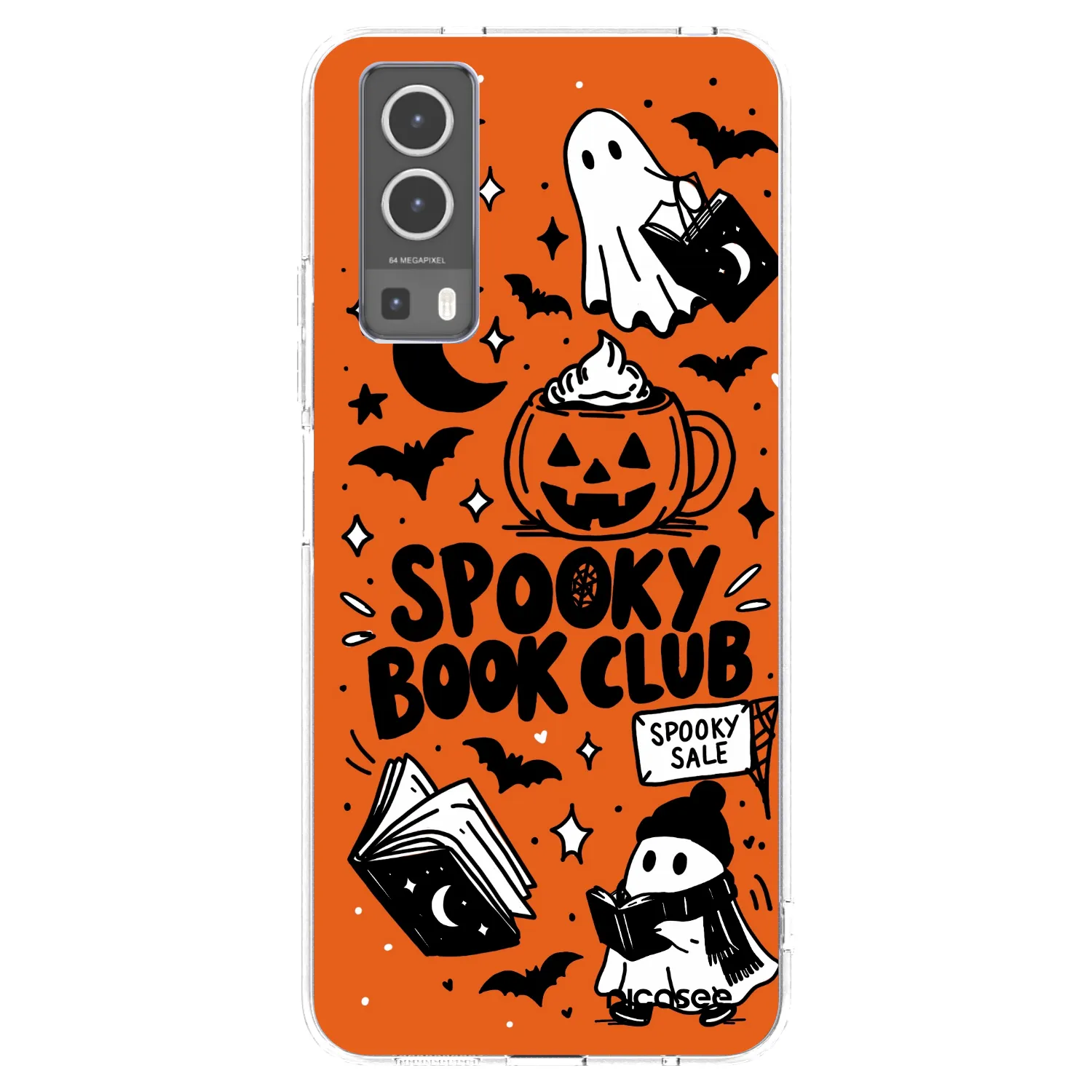 Picasee silikonový průhledný obal pro Vivo Y72 5G - Spooky book club