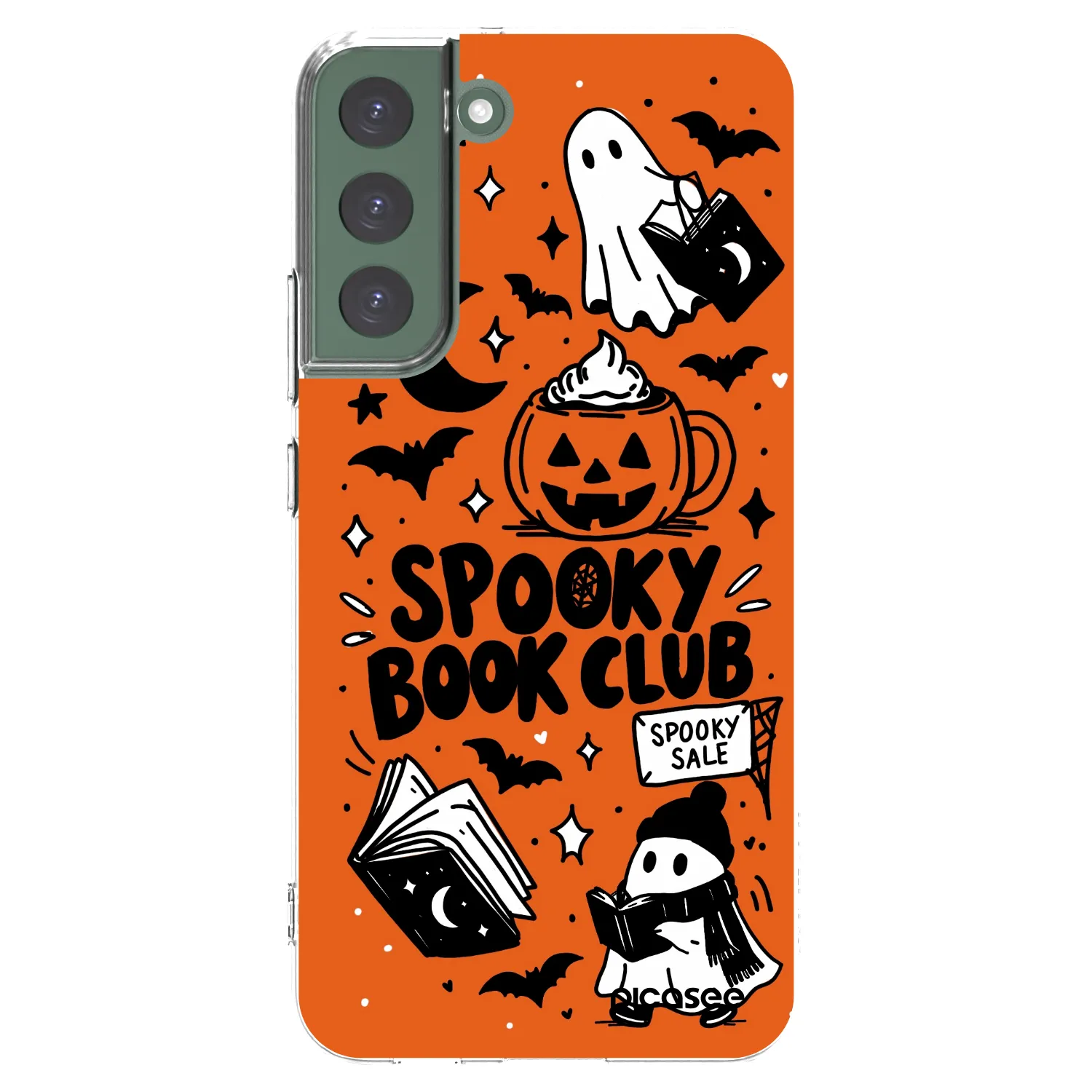 Picasee silikonový průhledný obal pro Samsung Galaxy S22+ 5G - Spooky book club