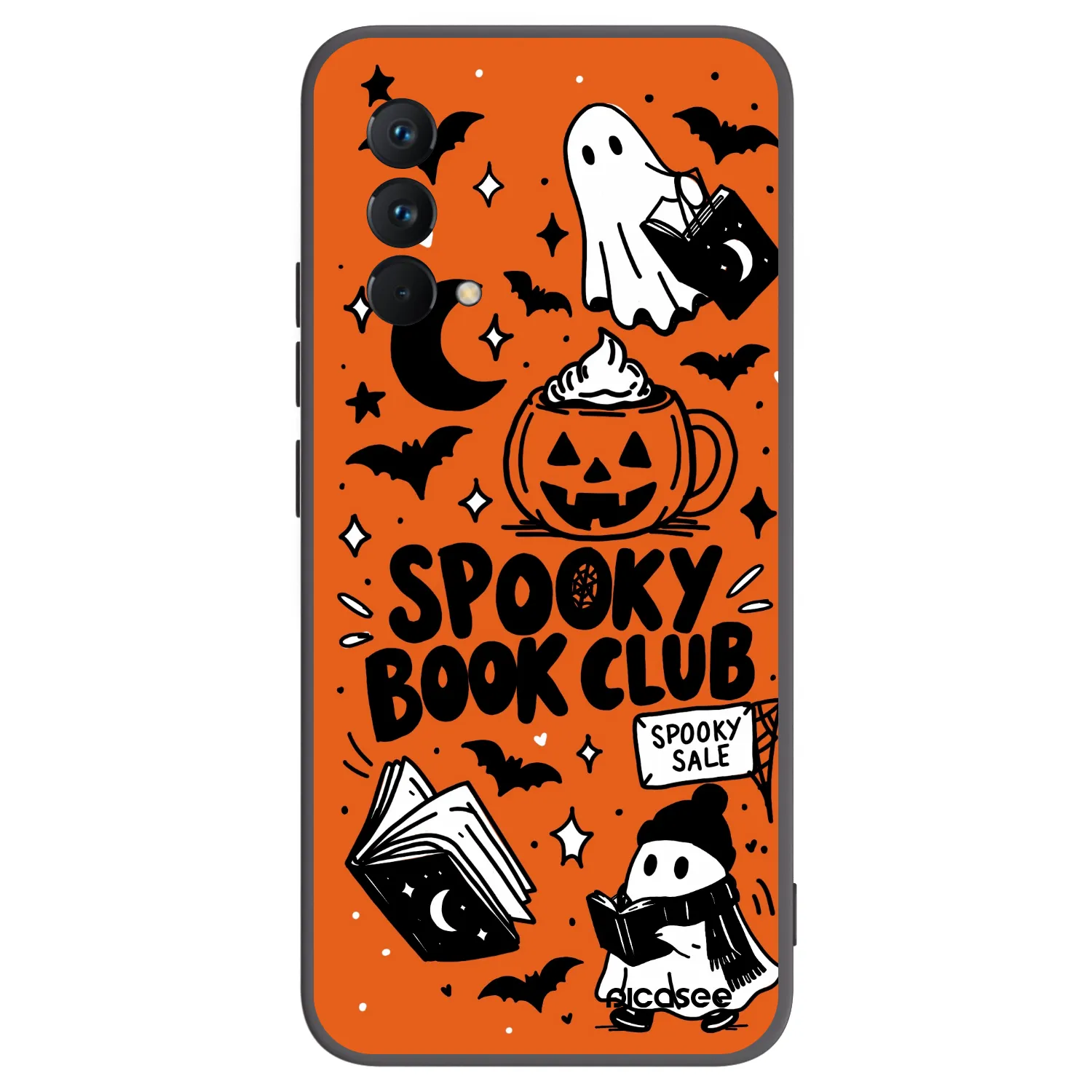 Picasee silikonový černý obal pro Realme GT Master Edition 5G - Spooky book club