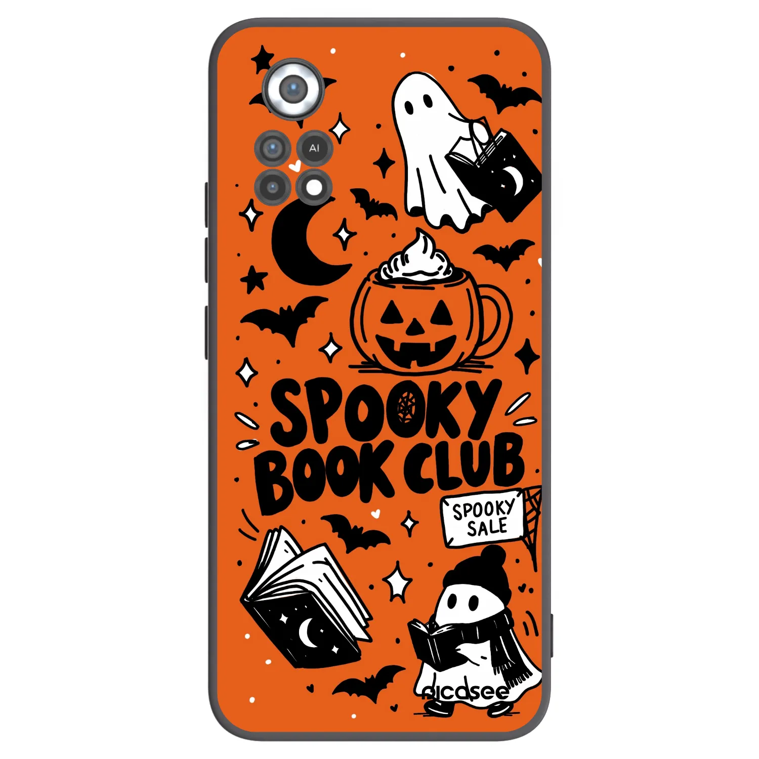 Picasee silikonový černý obal pro Xiaomi Poco X4 Pro 5G - Spooky book club