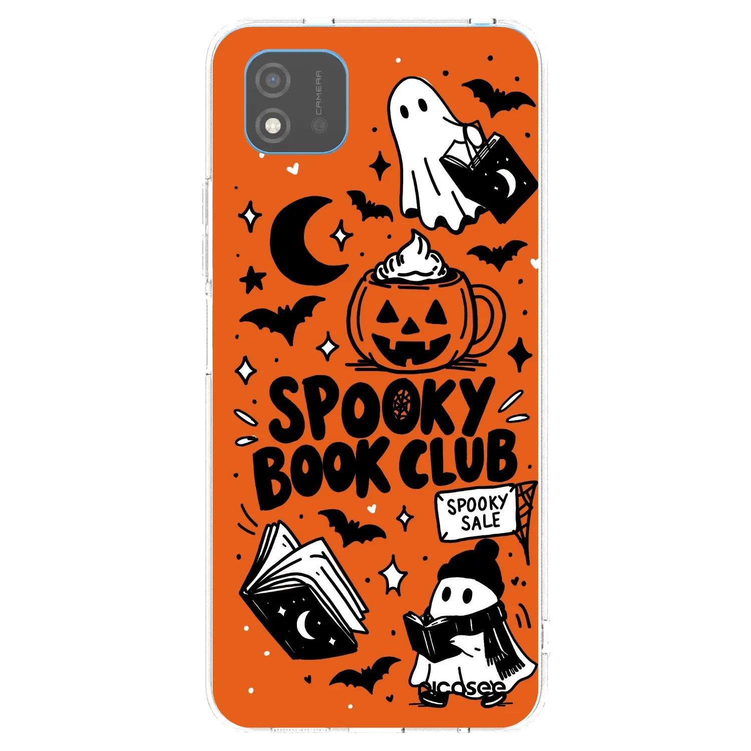 Picasee silikonový průhledný obal pro Realme C11 (2021) - Spooky book club