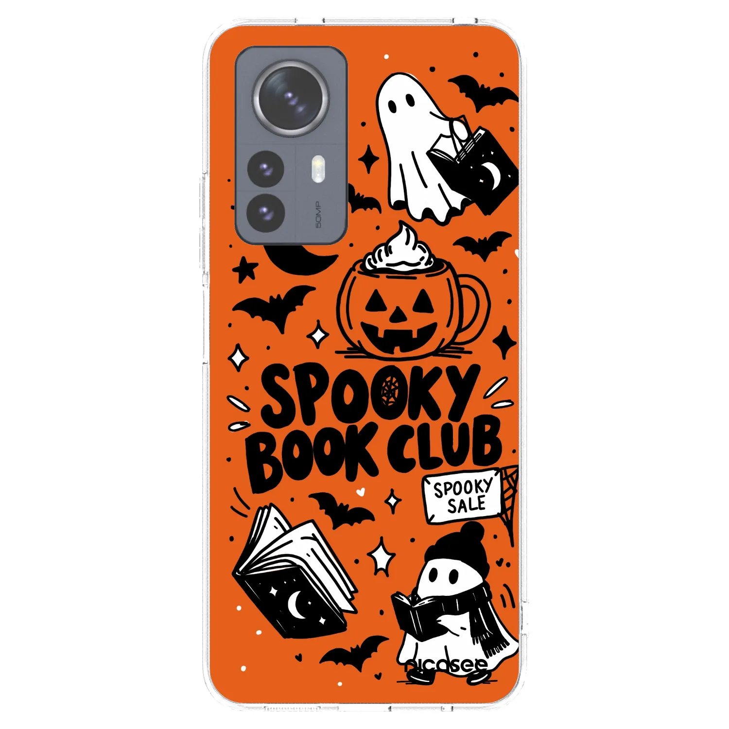 Picasee silikonový průhledný obal pro Xiaomi 12 Pro - Spooky book club